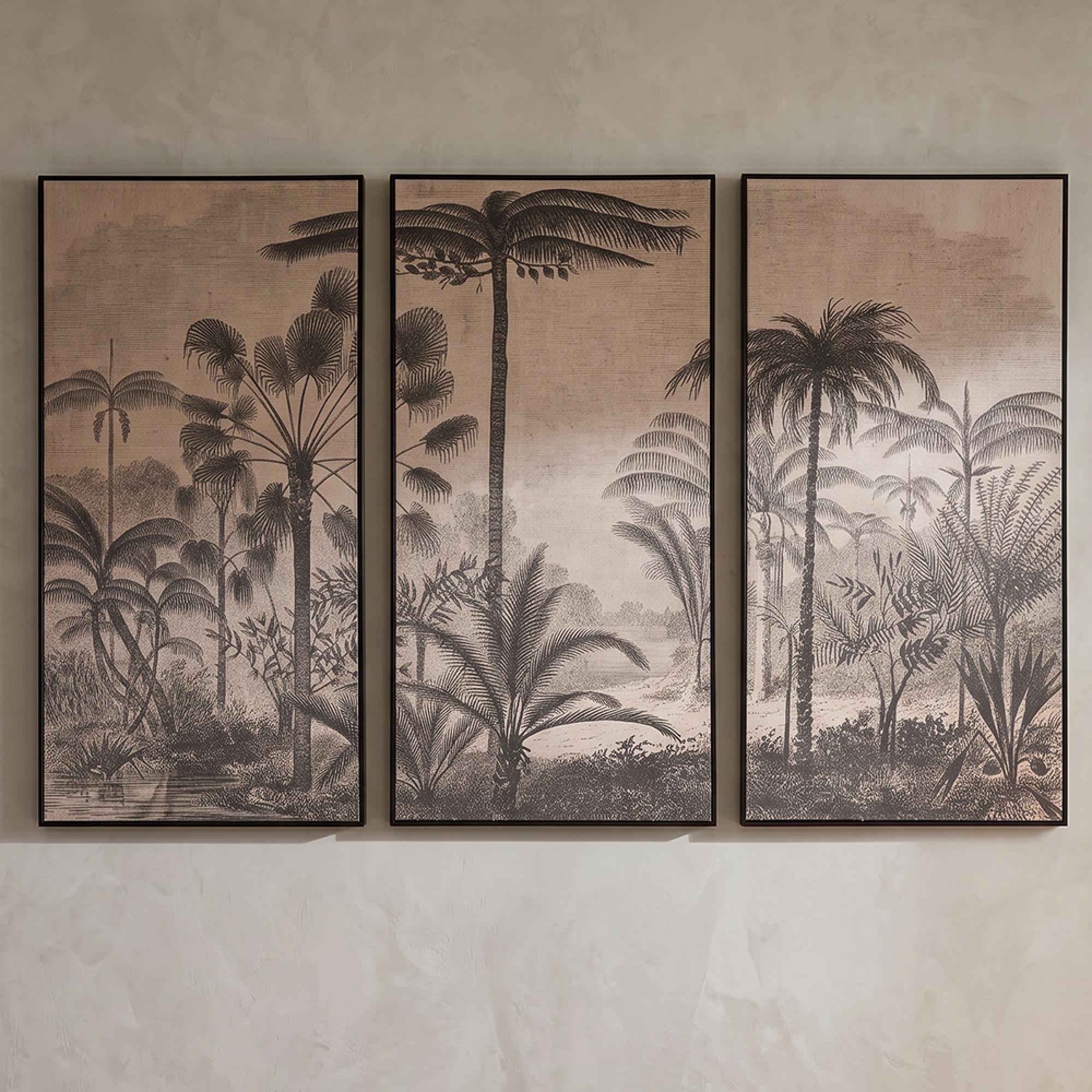 Rhapsody Wall Art - Set of 3 - Brown