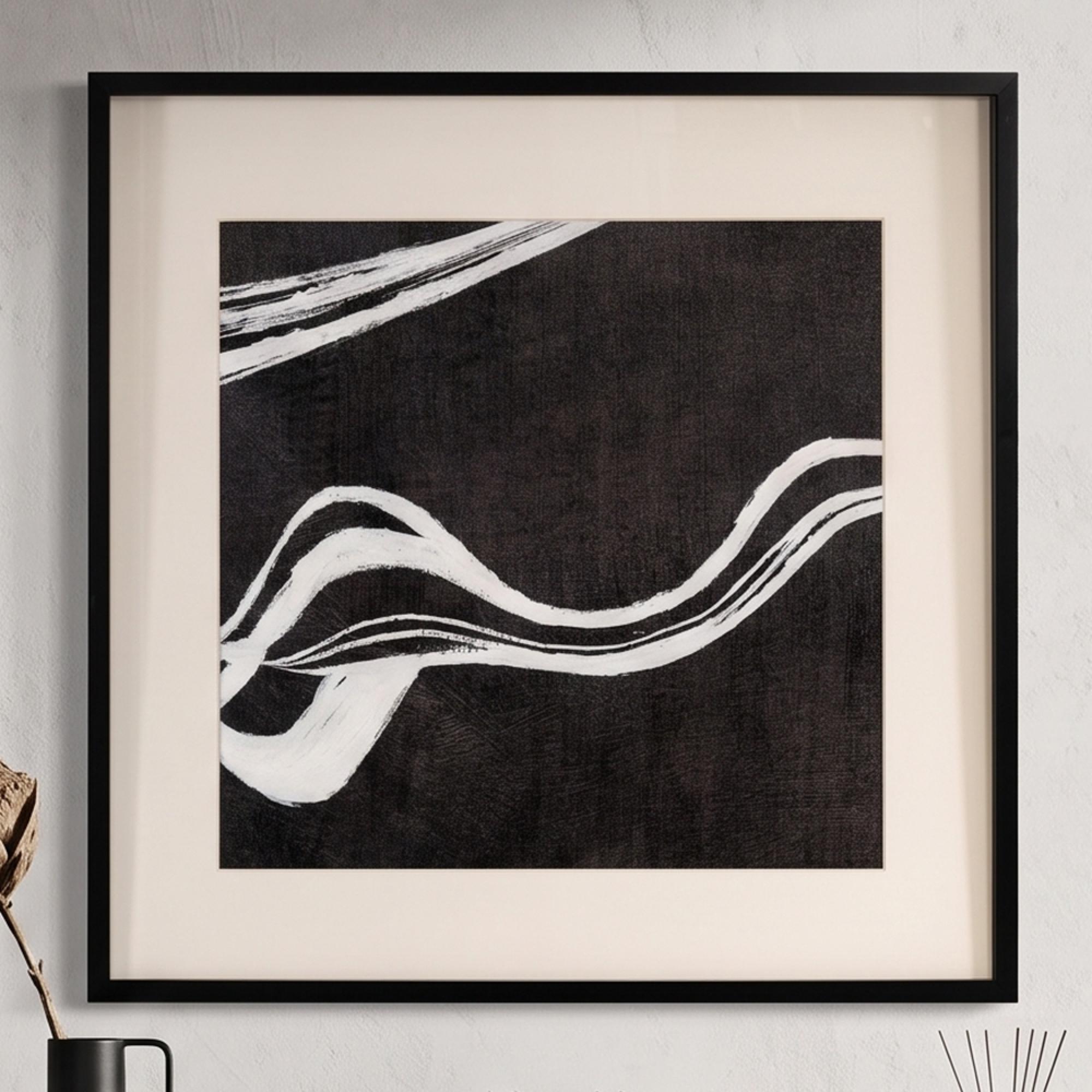 Jozra Wall Art - Square - Black and White