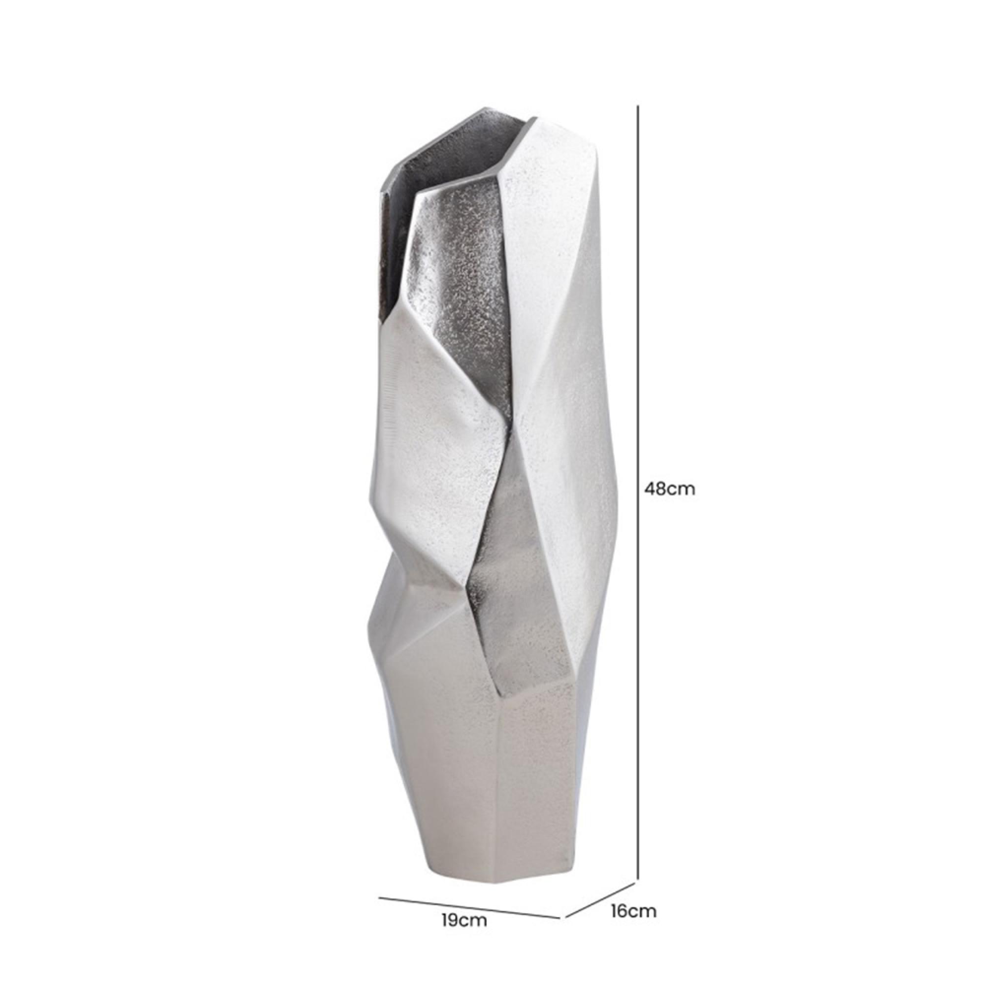 Vase - Abstract - Champagne Metal
