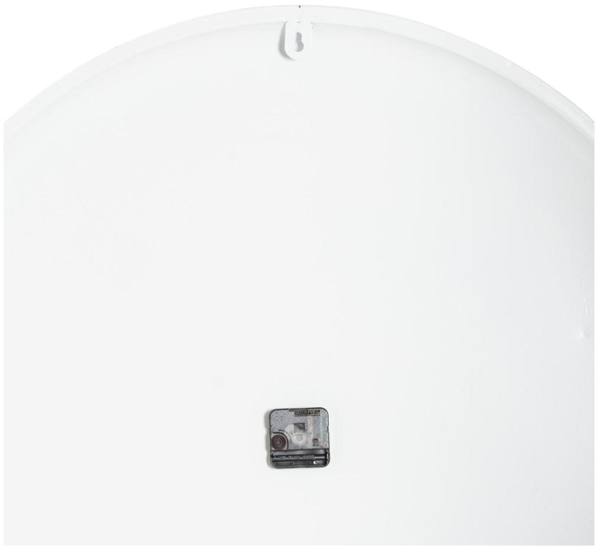 Brandon Wall Clock - Large - White Metal - 80cm x 80cm