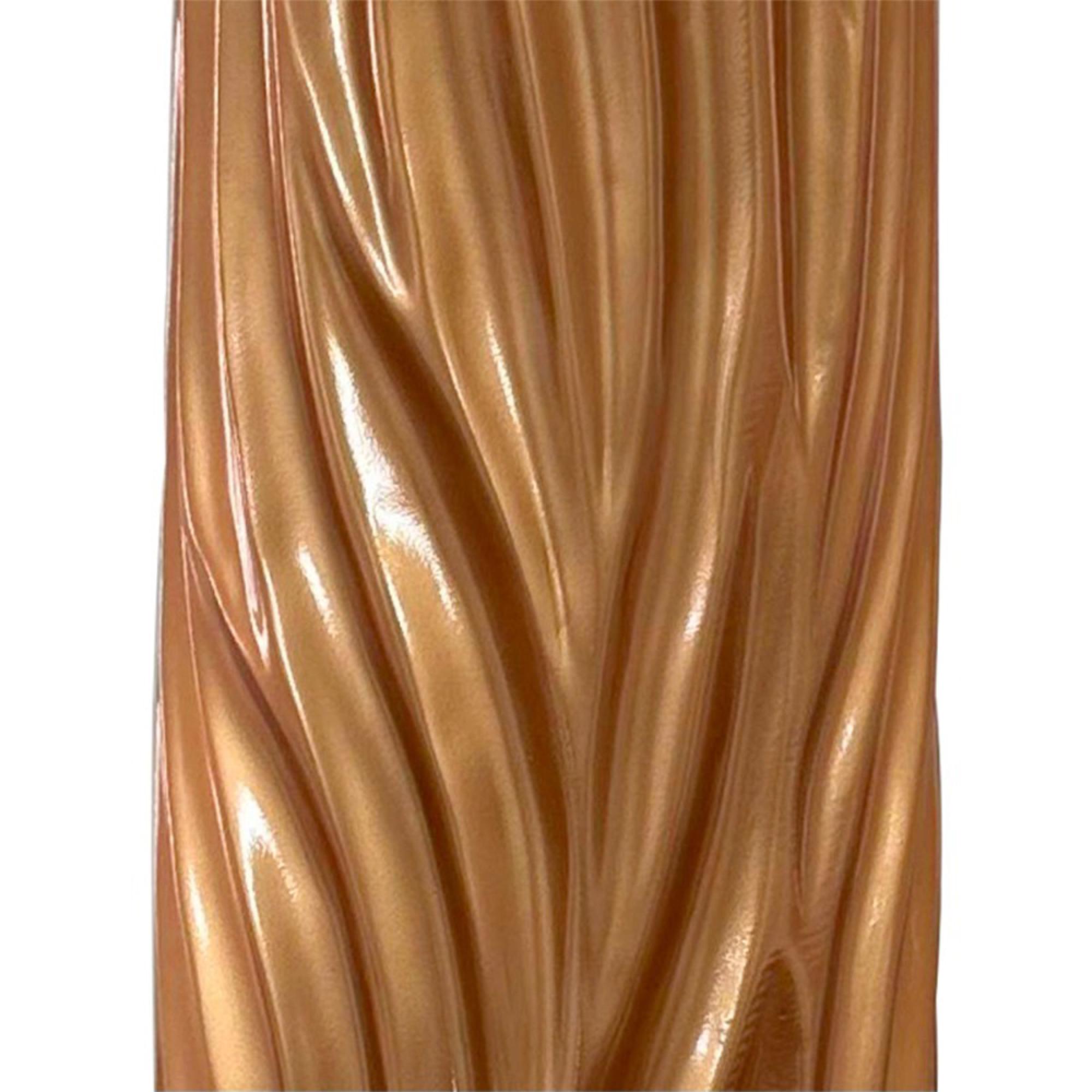 Vase - Antique Gold - Ripples Design - Polyresin