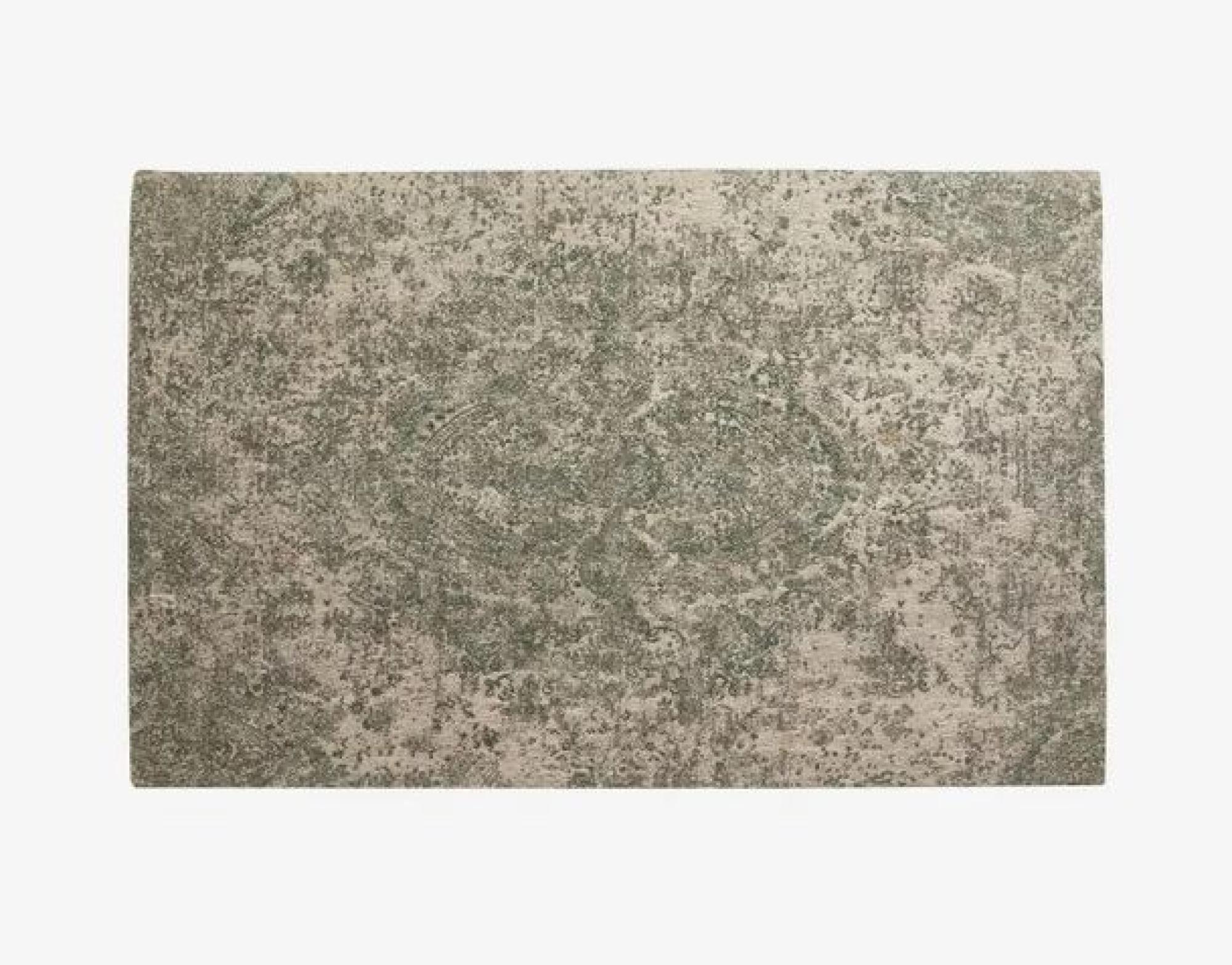 Aria Jacquard Green Woven Rug - 240cm x 160cm