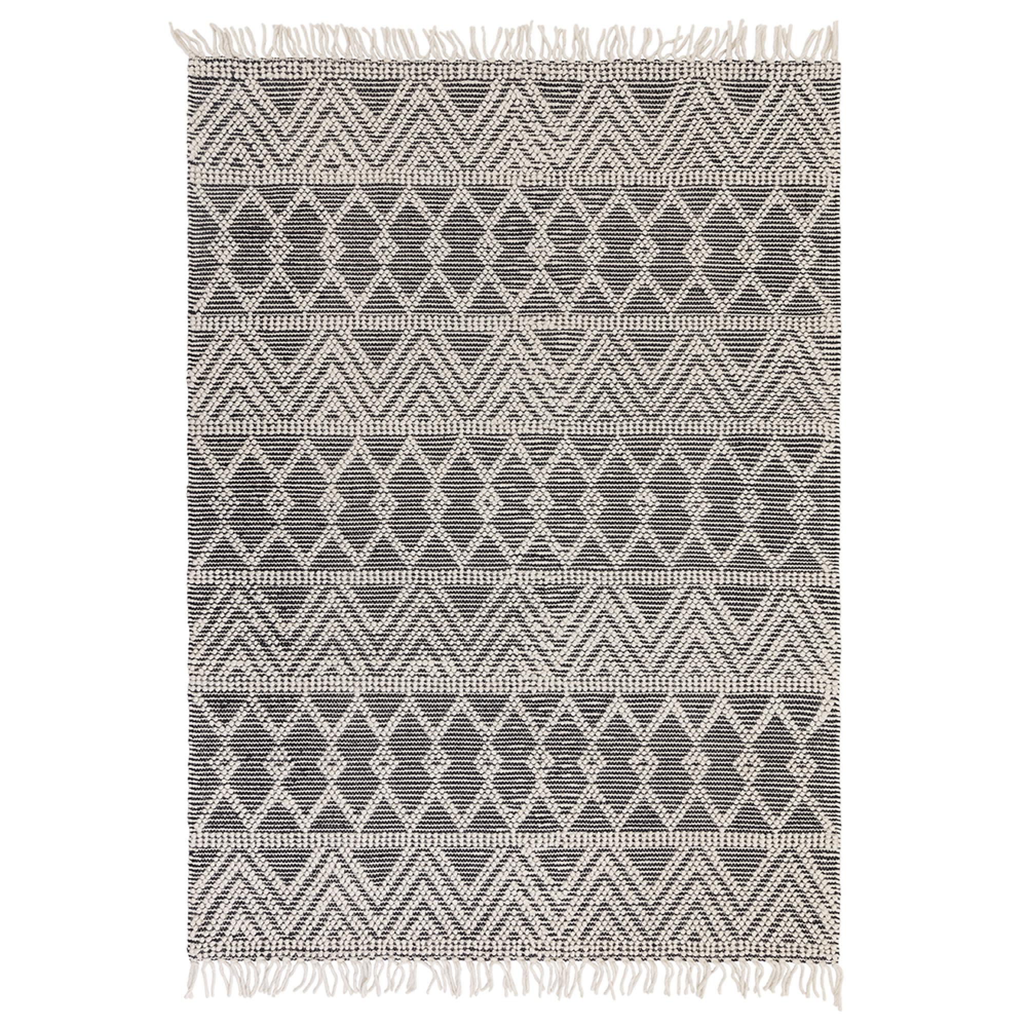Boho Asra Rug - Black - 120cm x 170cm