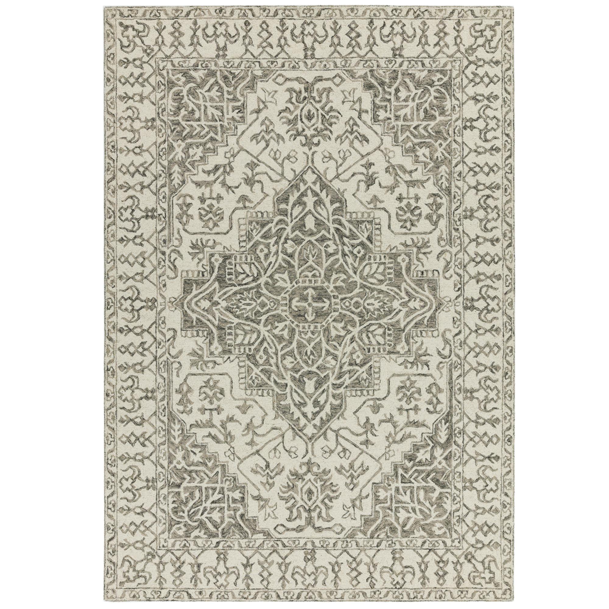 Classic Heritage Bronte Rug - Smoke Persian Medallion - Sizes Available