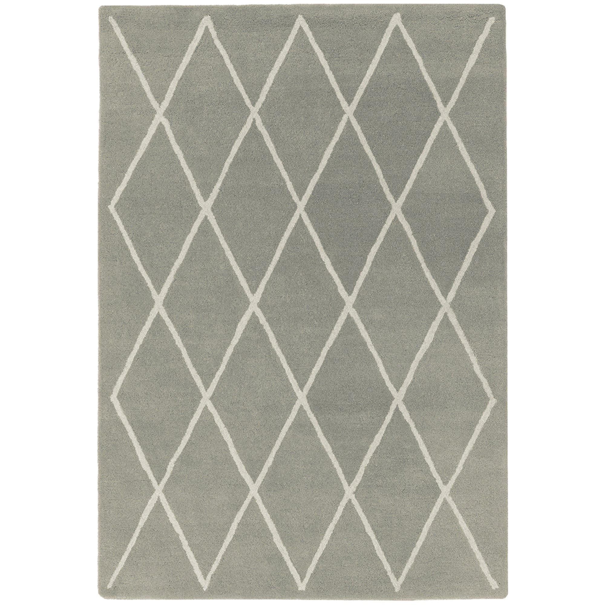 Contemporary Design Albany Rug - Silver Diamond - Sizes Available