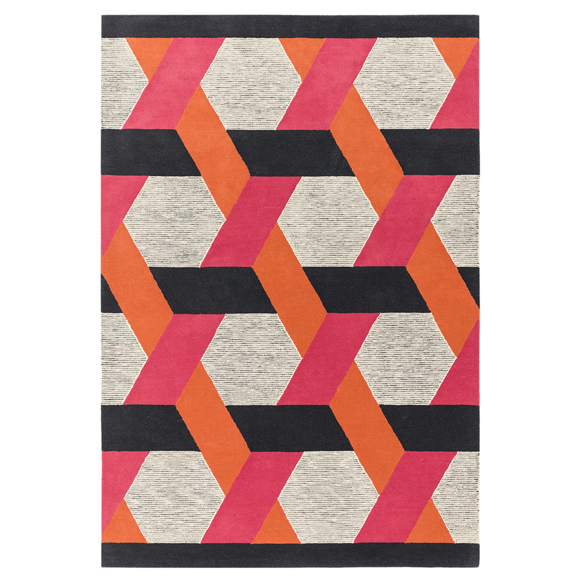 Contemporary Design Camden Rug - Orange - Sizes Available