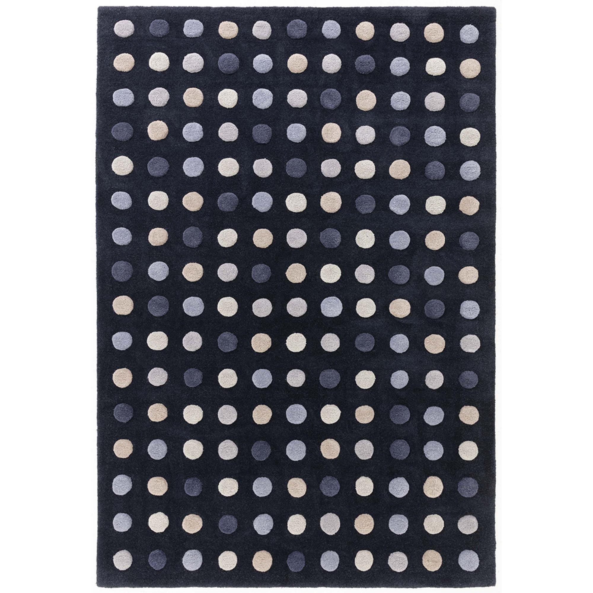 Contemporary Design Dotty Rug - Navy - Sizes Available