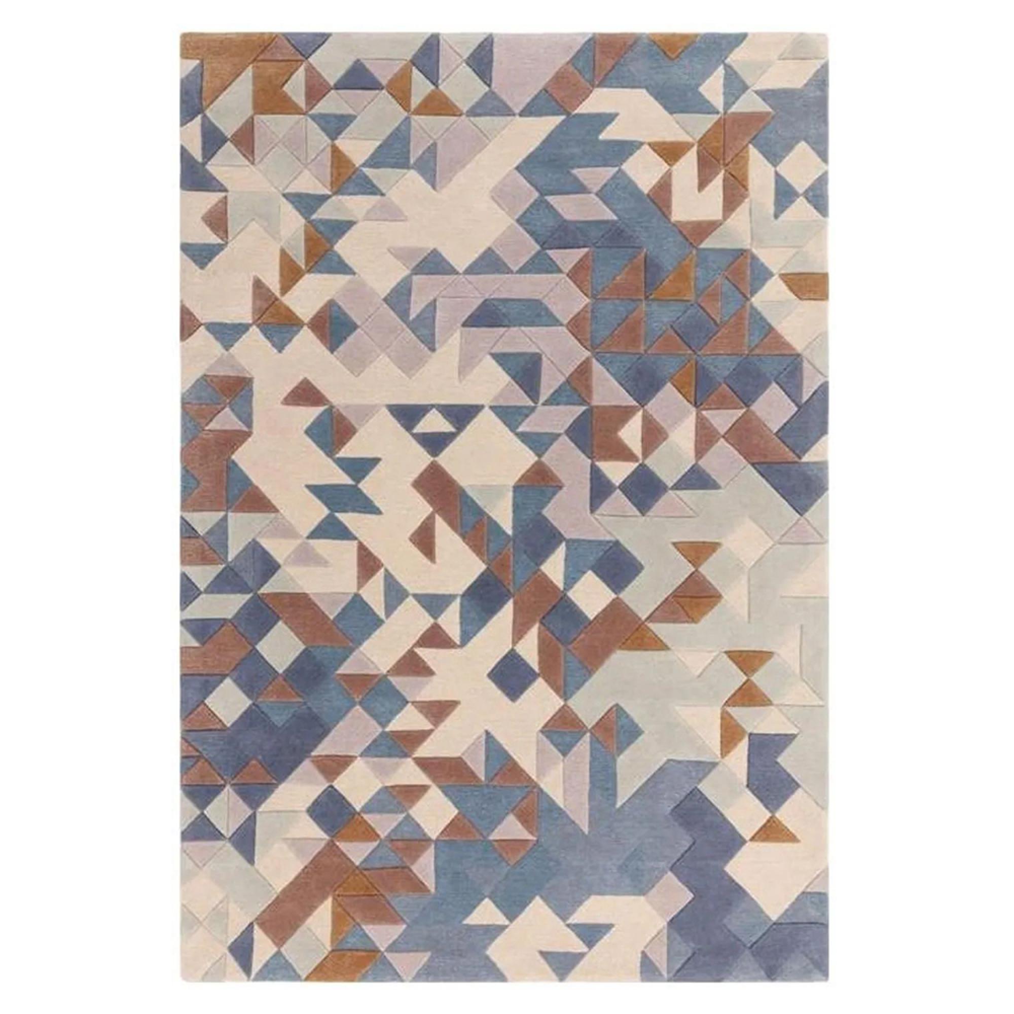 Contemporary Design Enigma Rug - Blue - Sizes Available
