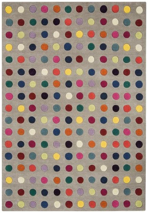 Contemporary Design Funk Rug - Spotty 07 - Multi Colour - Sizes Available