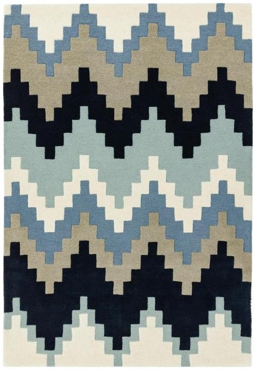 Contemporary Design Matrix Rug - Cuzzo 70 - Blue - 200cm x 300cm