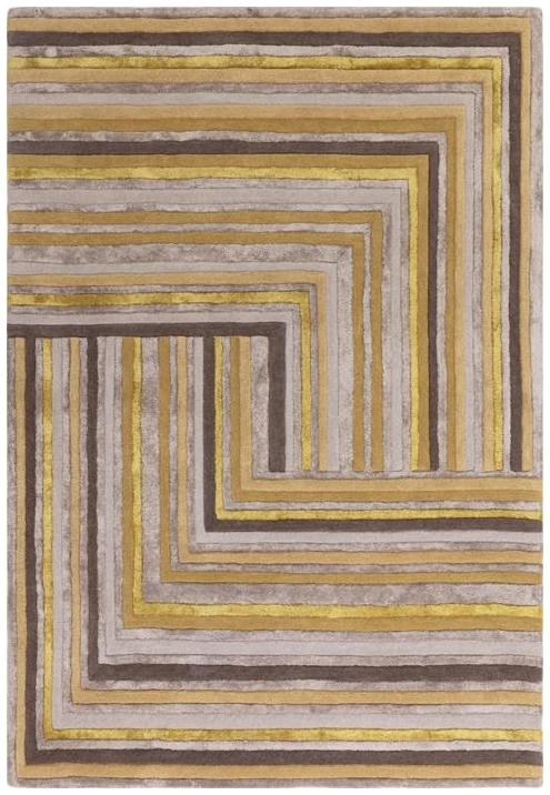 Contemporary Design Matrix Rug - Network 79 - Gold - Sizes Available