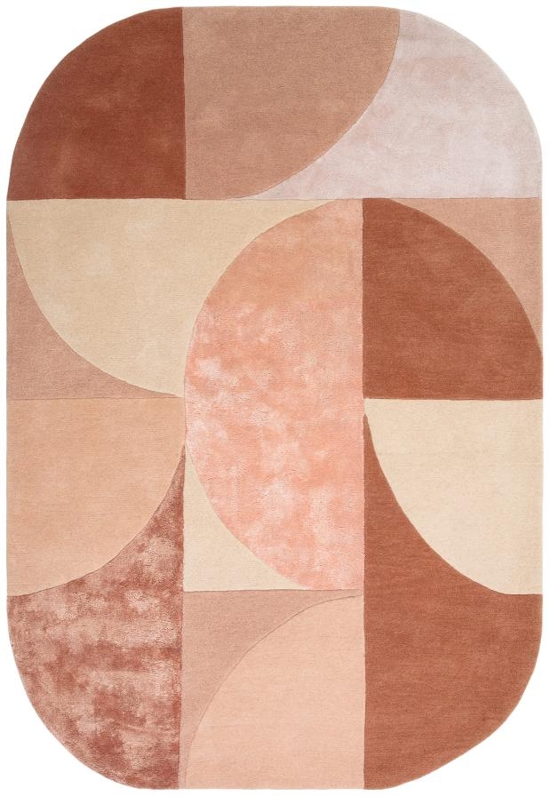 Contemporary Design Matrix Rug - Oval 78 - Earth - Sizes Available