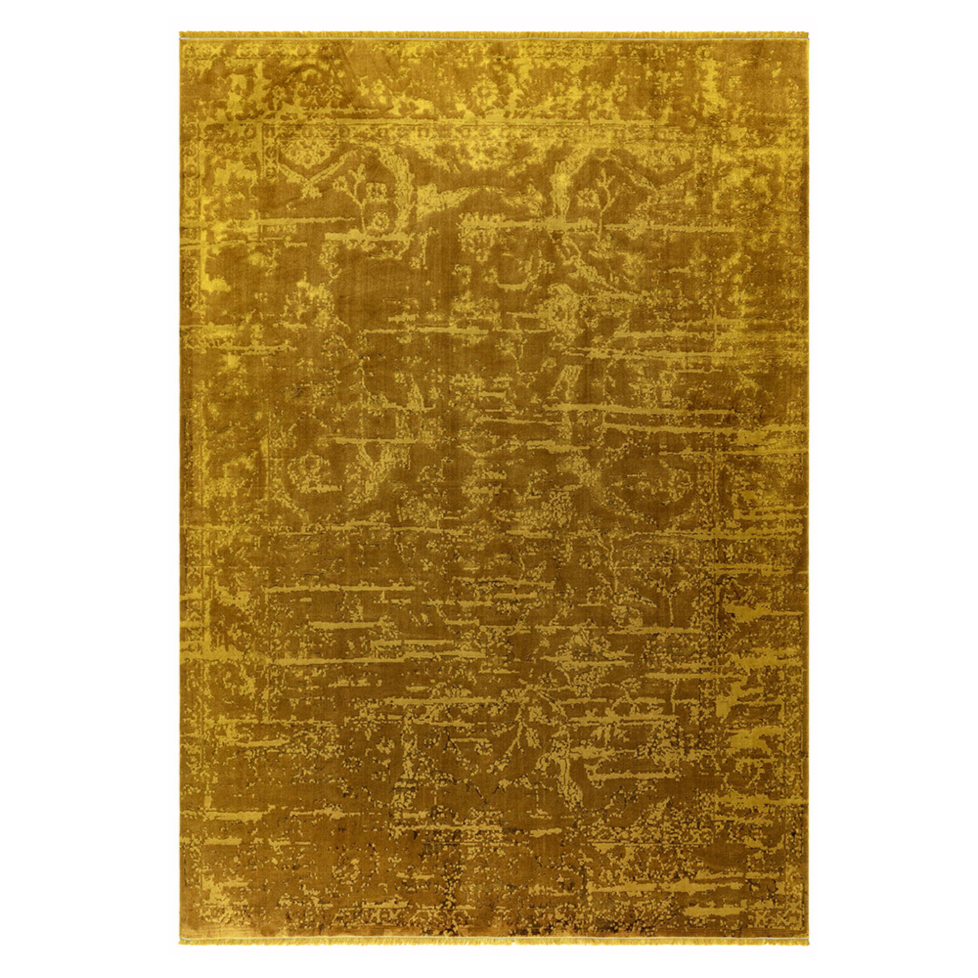 Contemporary Design Zehraya Rug - Abstract Gold - Sizes Available