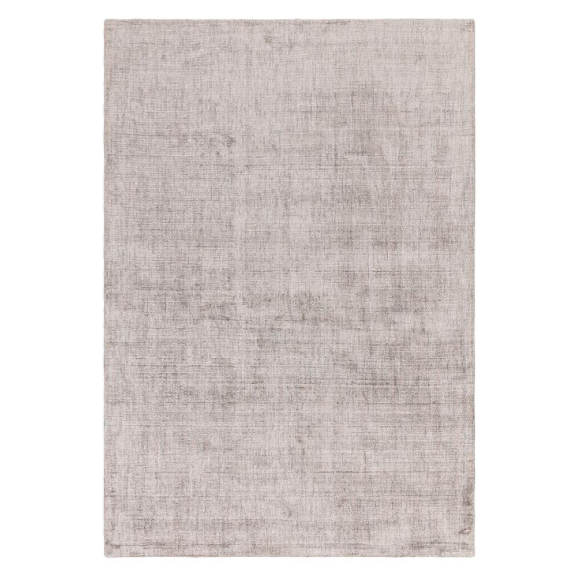 Contemporary Plain Aston Rug - Silver - Sizes Available