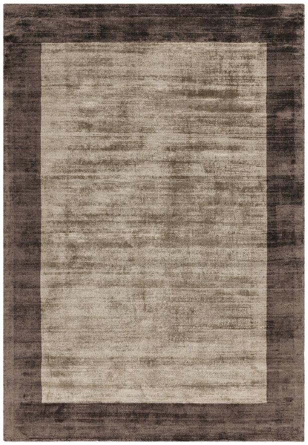 Contemporary Plain Blade Rug - Border 02 - Choco Mocha - Sizes Available