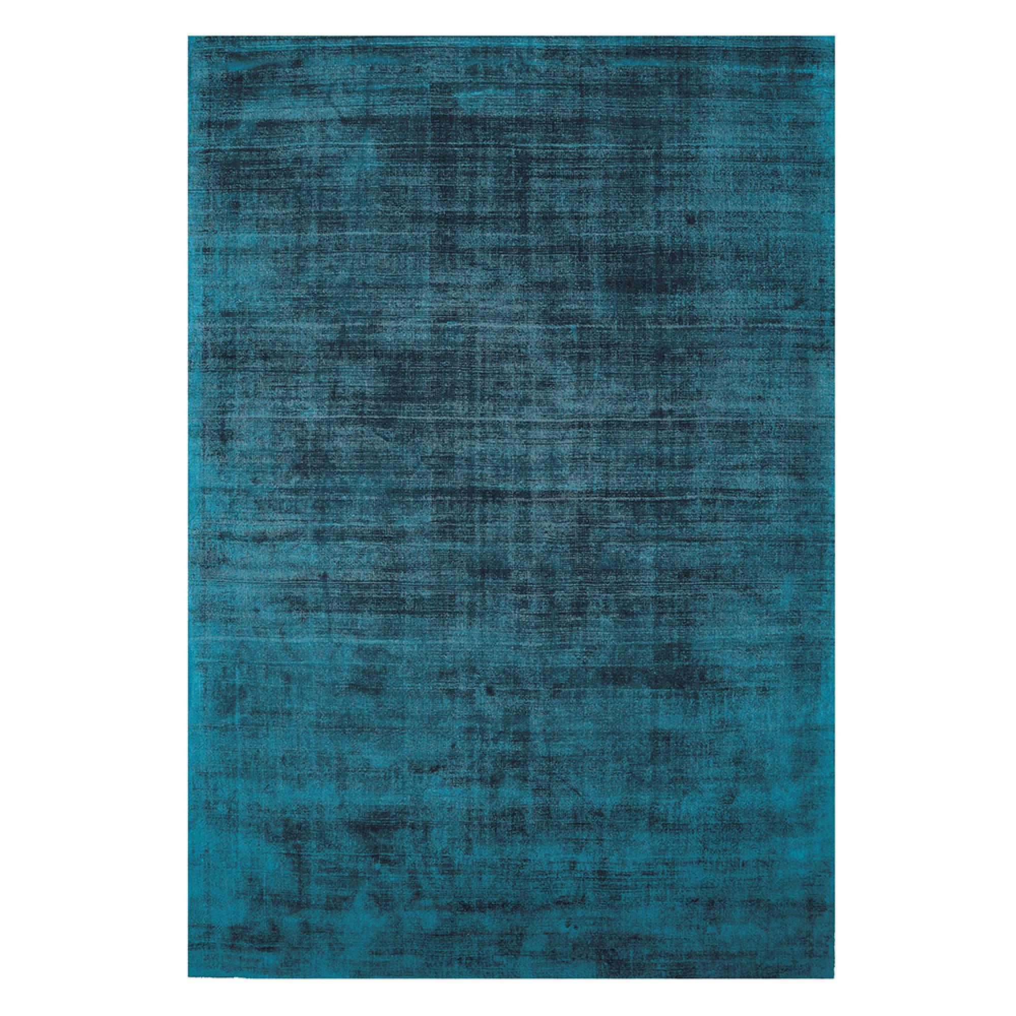Contemporary Plain Blade Rug - Teal - Sizes Available