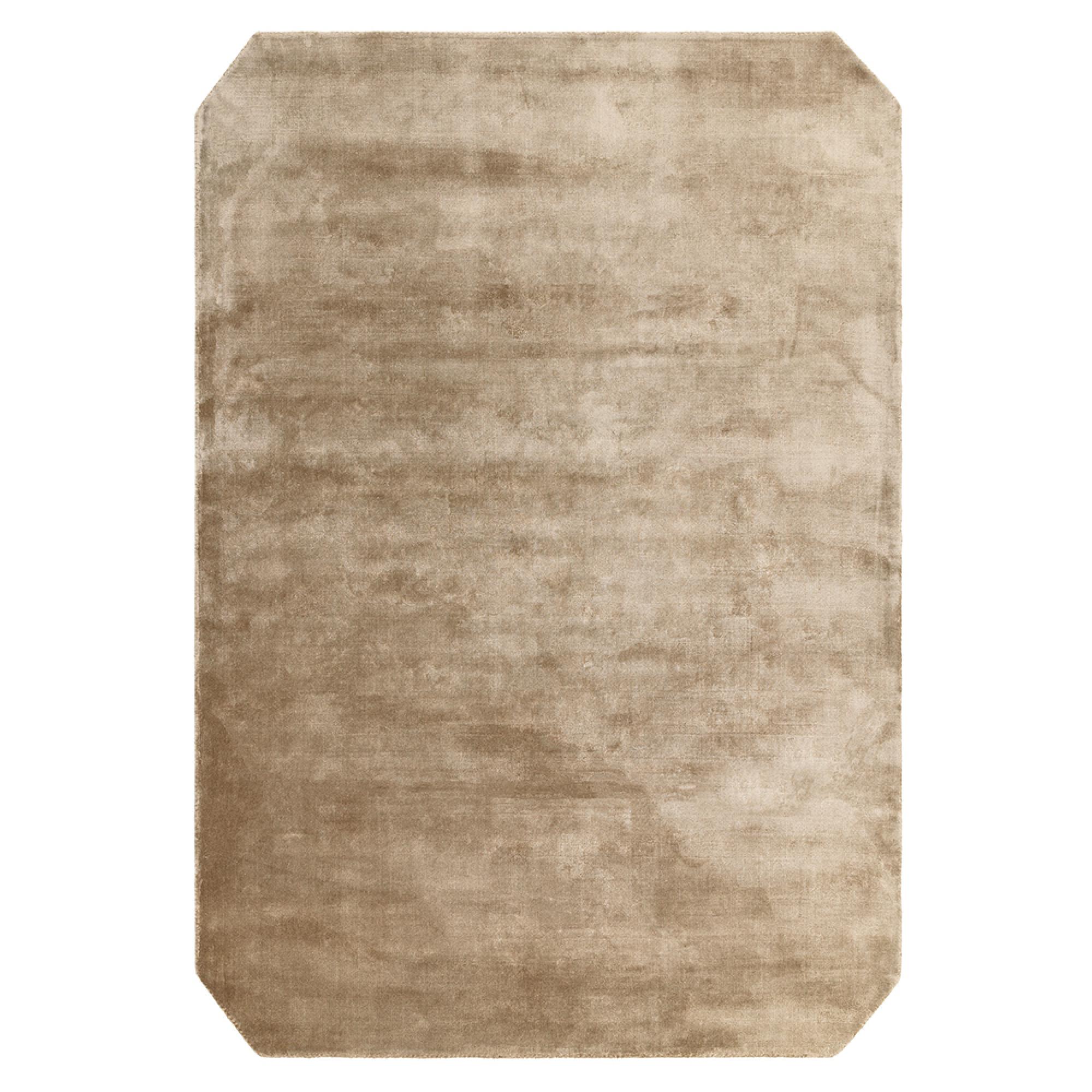 Contemporary Plain Gleam Rug - Moleskin - Sizes Available