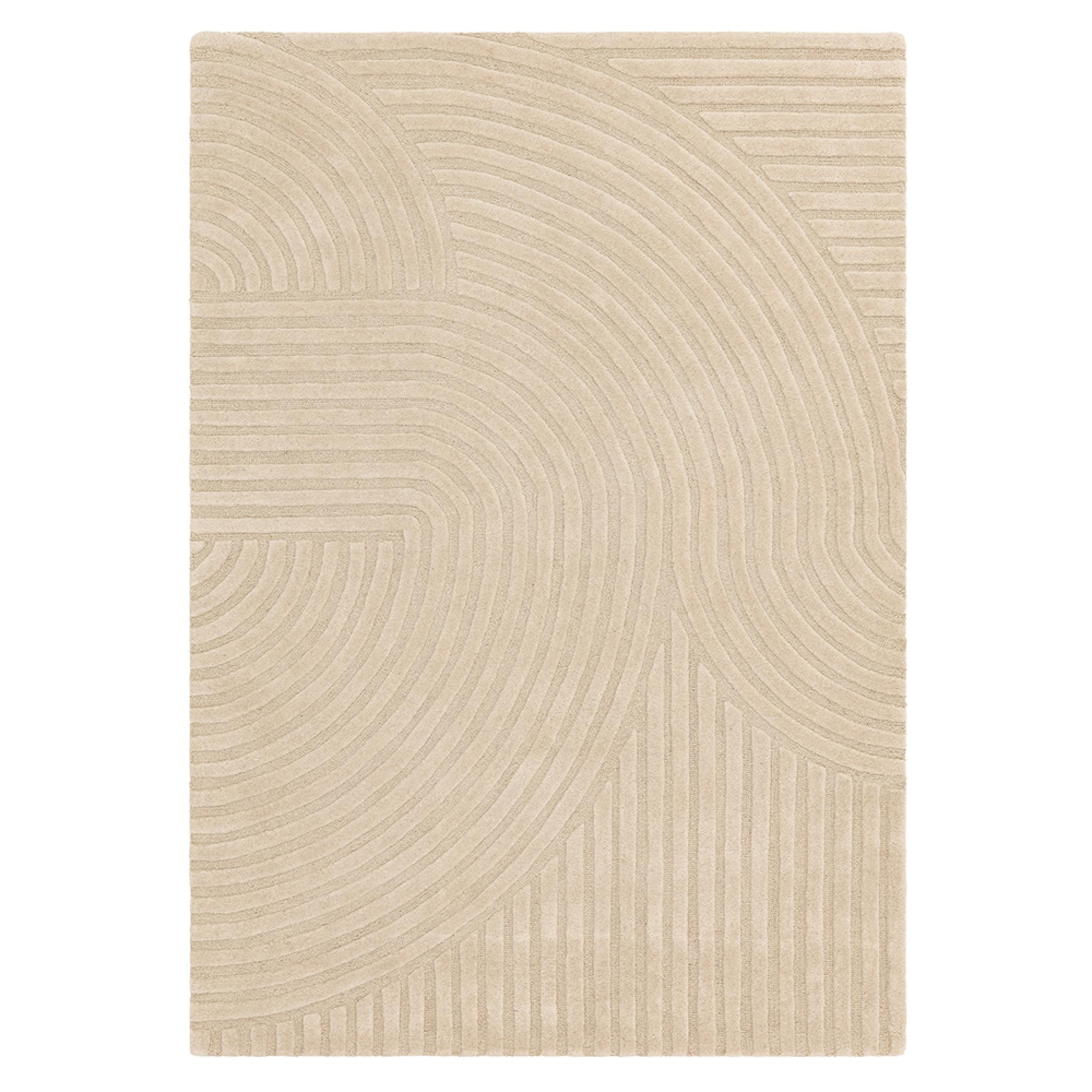 Contemporary Plain Hague Rug - Sand - Sizes Available
