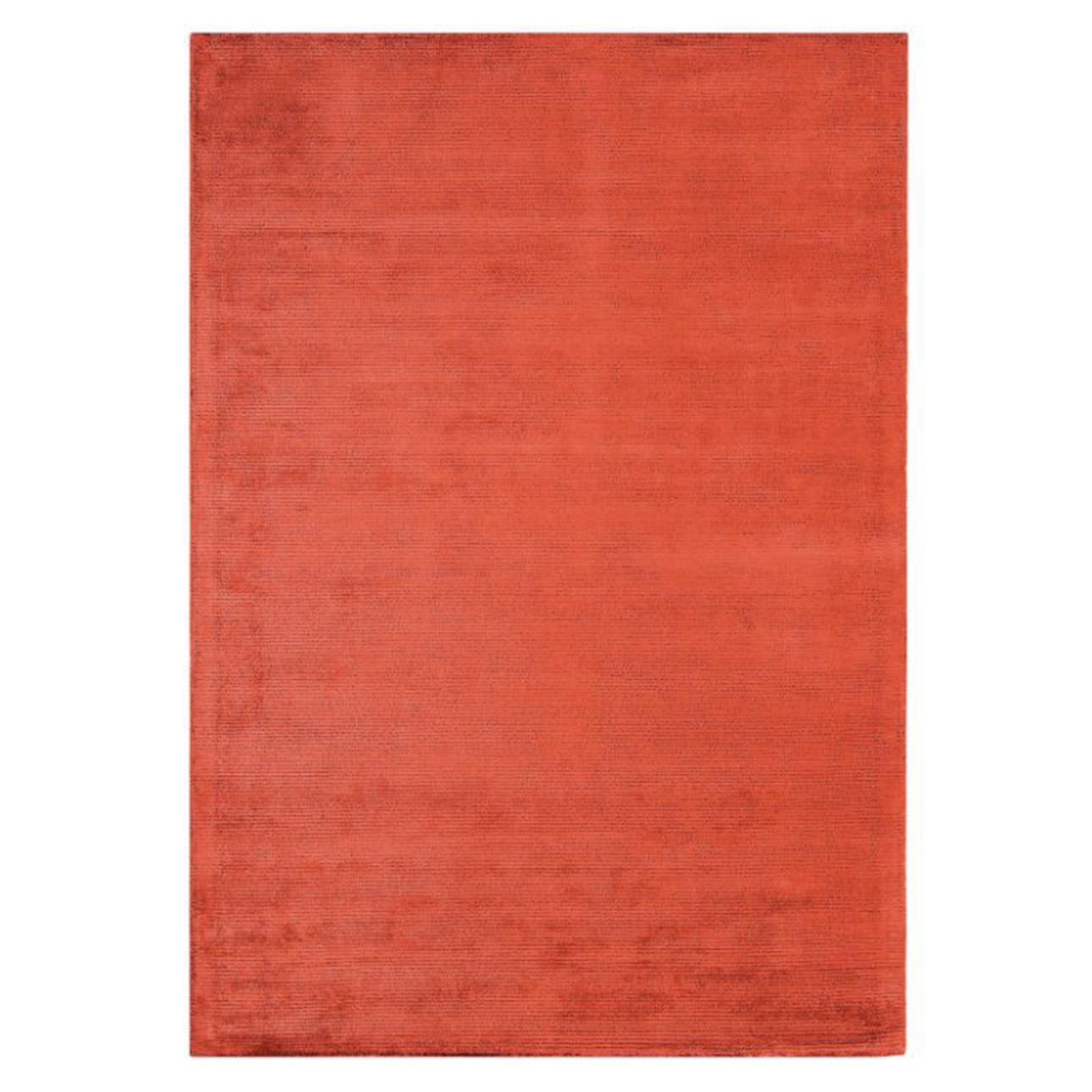 Contemporary Plain Reko Rug - Red - Sizes Available