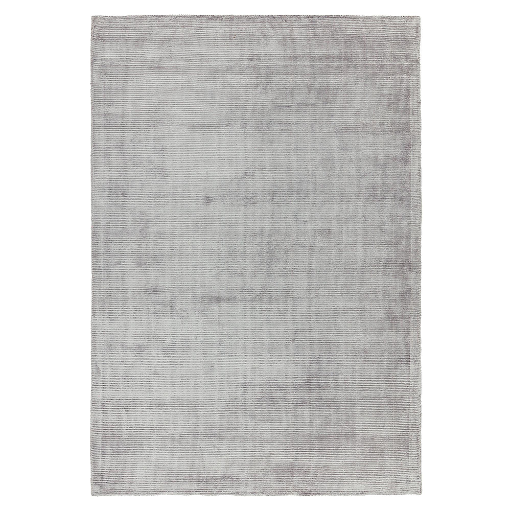 Contemporary Plain Reko Rug - Silver - Sizes Available
