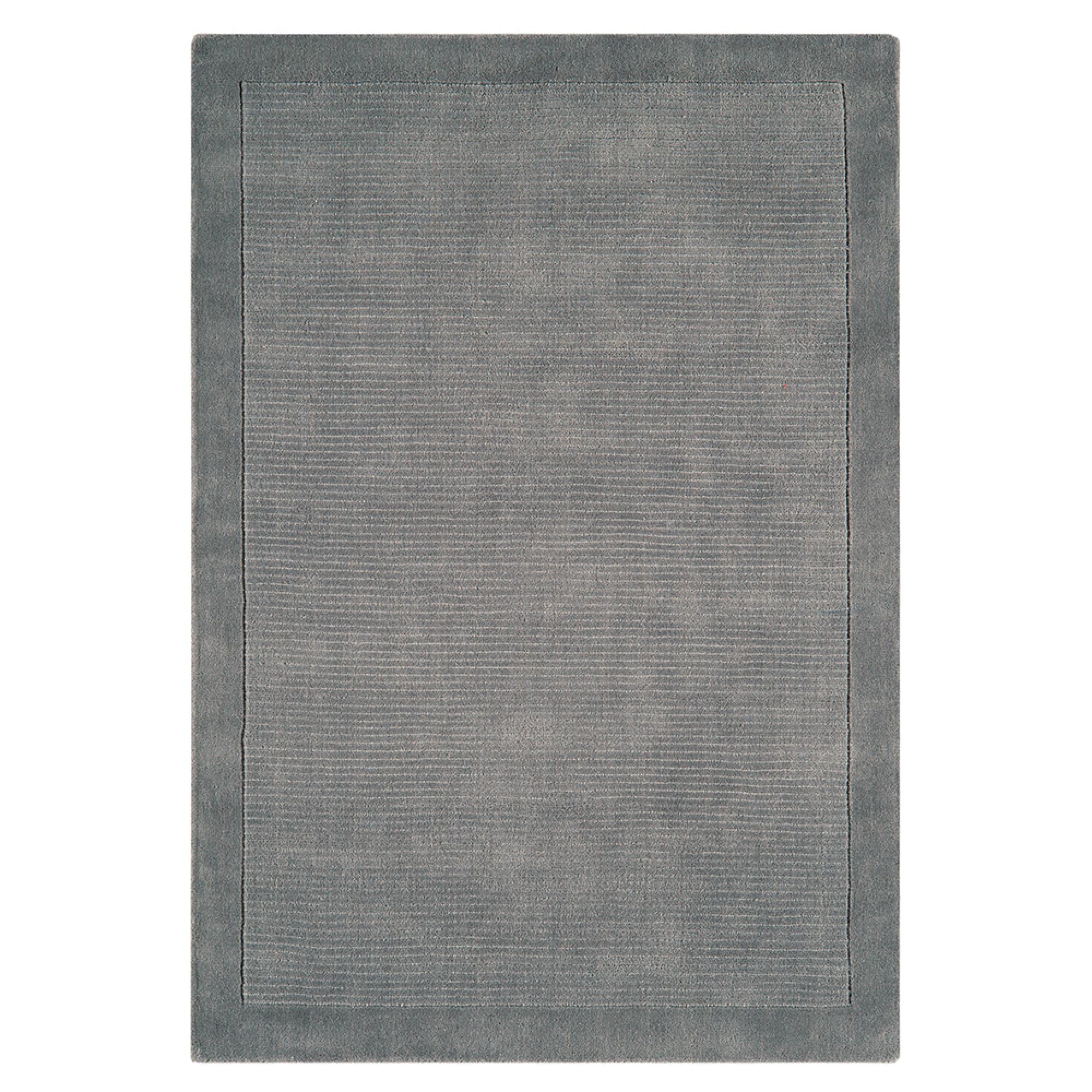 Contemporary Plain York Rug - Grey - Sizes Available