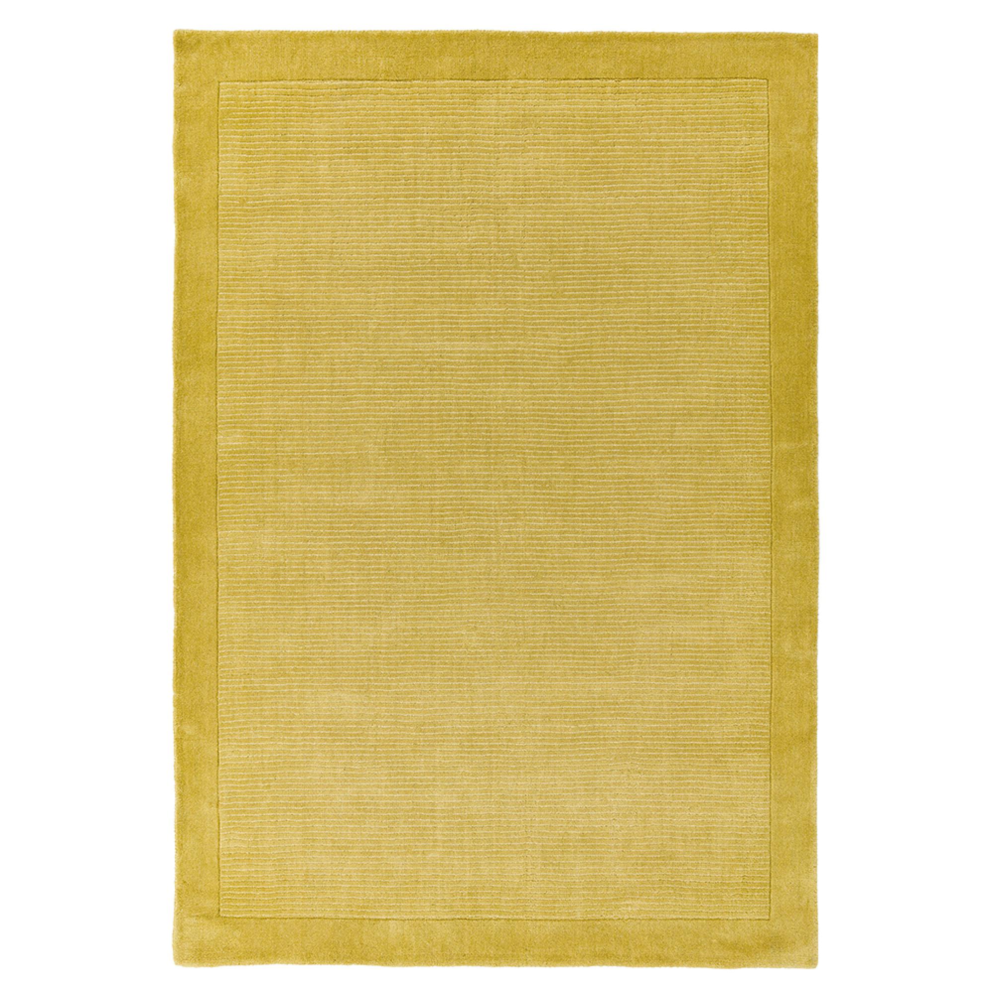 Contemporary Plain York Rug - Yellow - Sizes Available