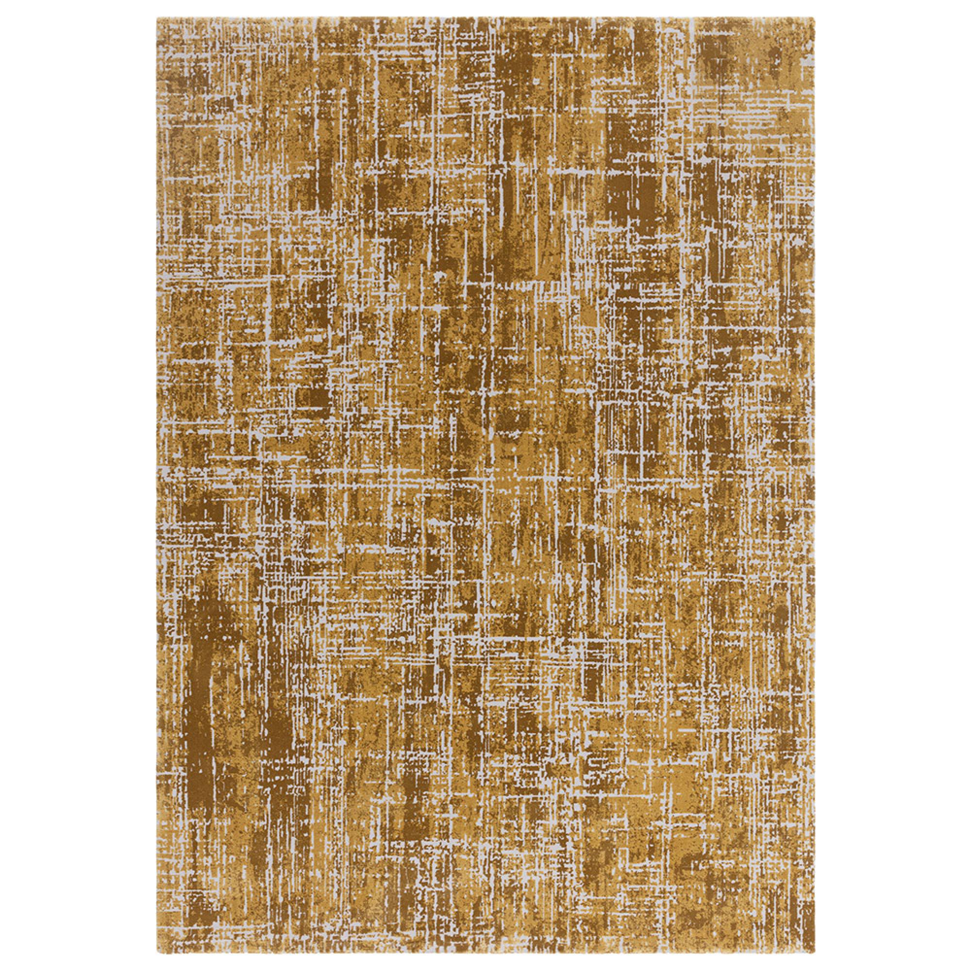 Easy Kuza Rug - Abstract - Gold - Sizes Available
