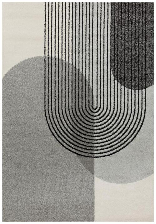 Easy Muse Rug - Retro - MU14 - Grey - Sizes Available