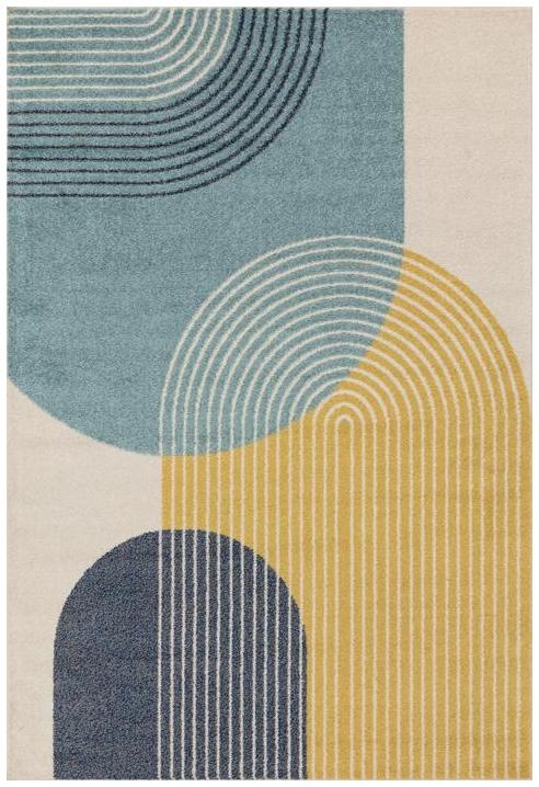 Easy Muse Rug - Retro - MU15 - Blue - Sizes Available