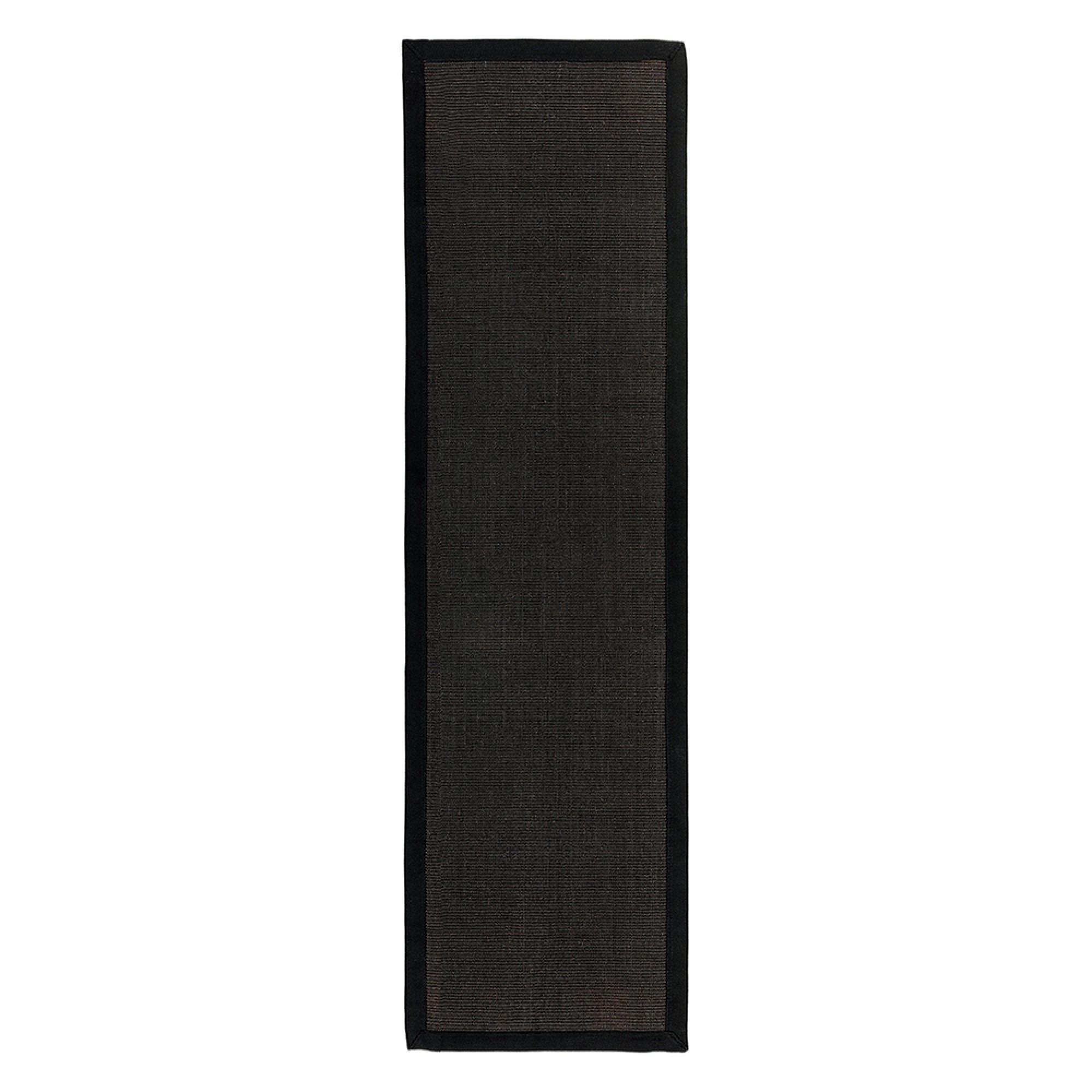 Natural Weaves Runner - Sisal - Black - Sizes Available