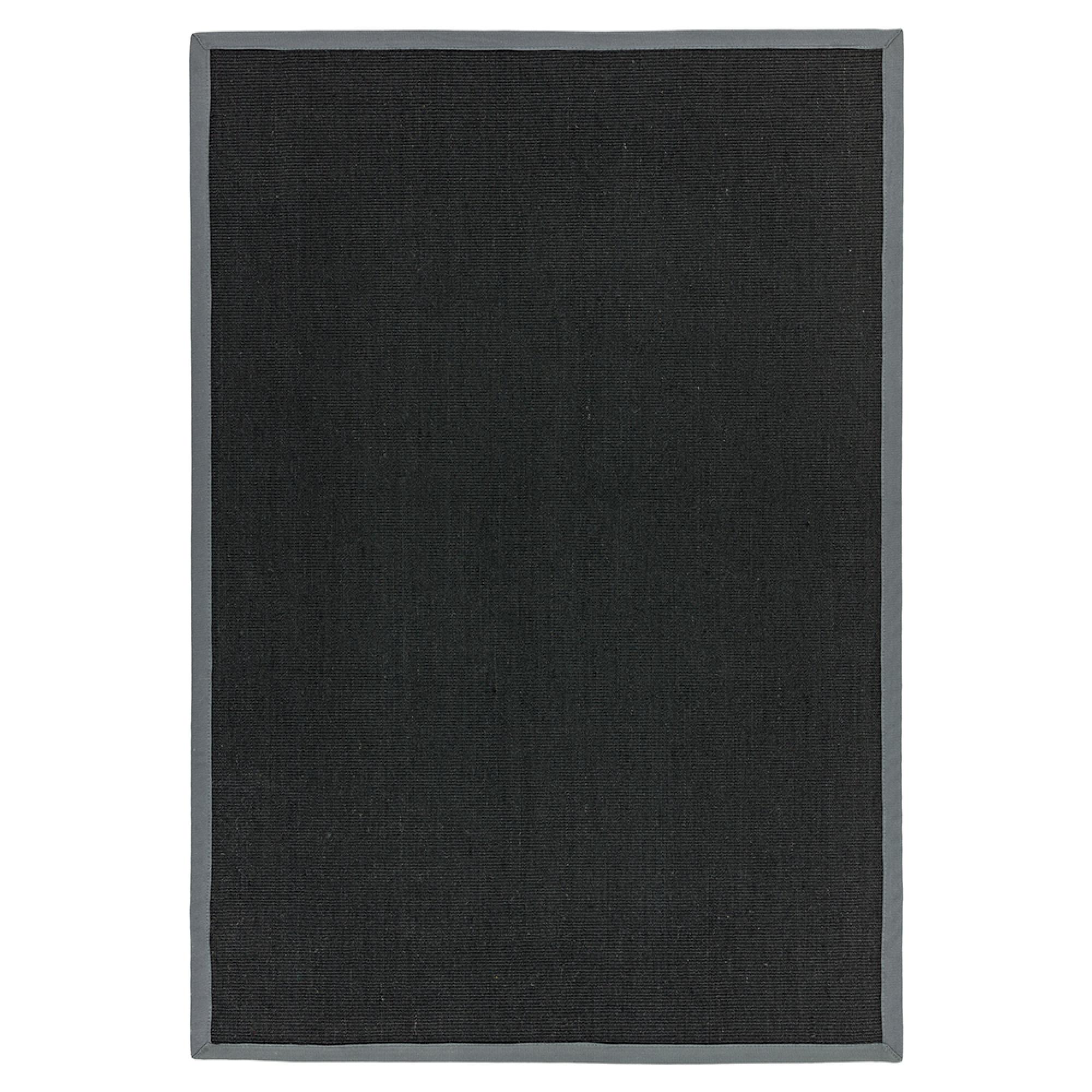 Natural Weaves Rug - Sisal - Black and Grey - Sizes Available