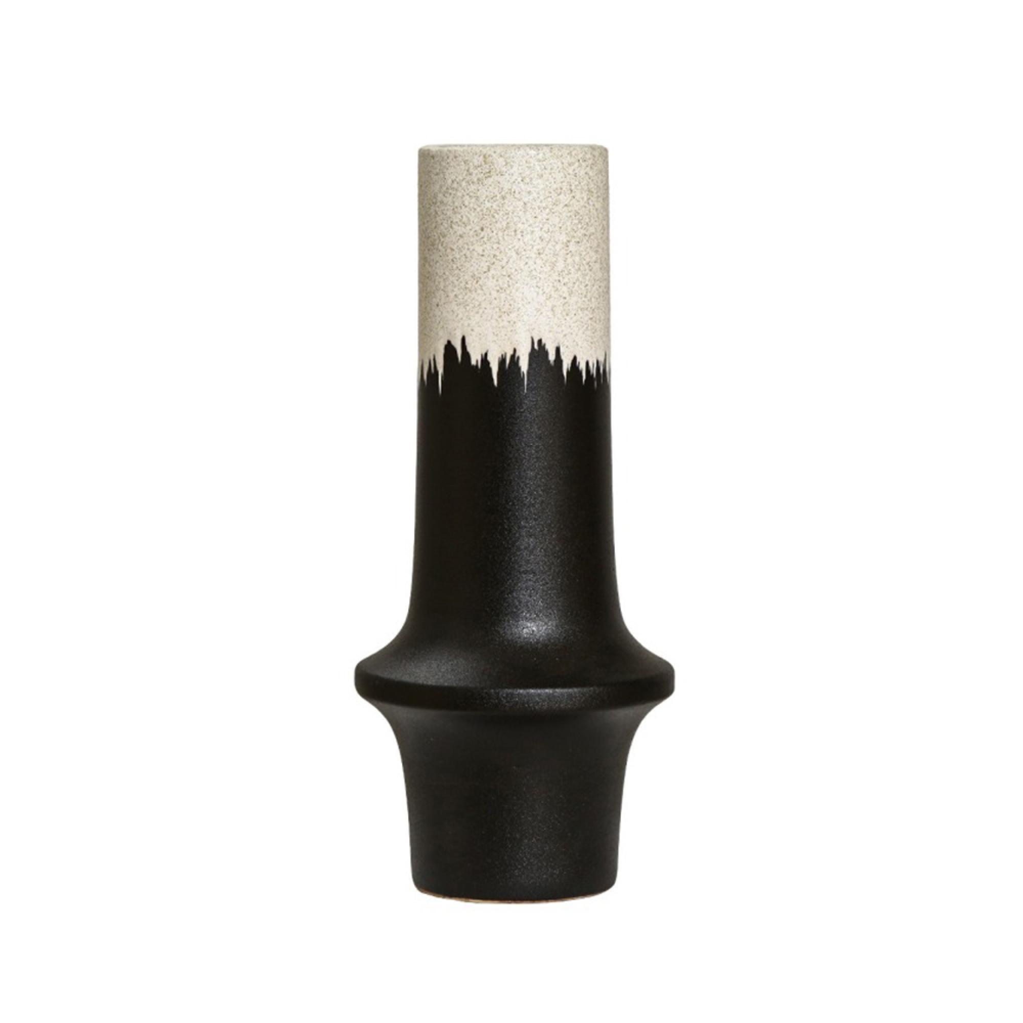 Vase - Black and White - Ceramic