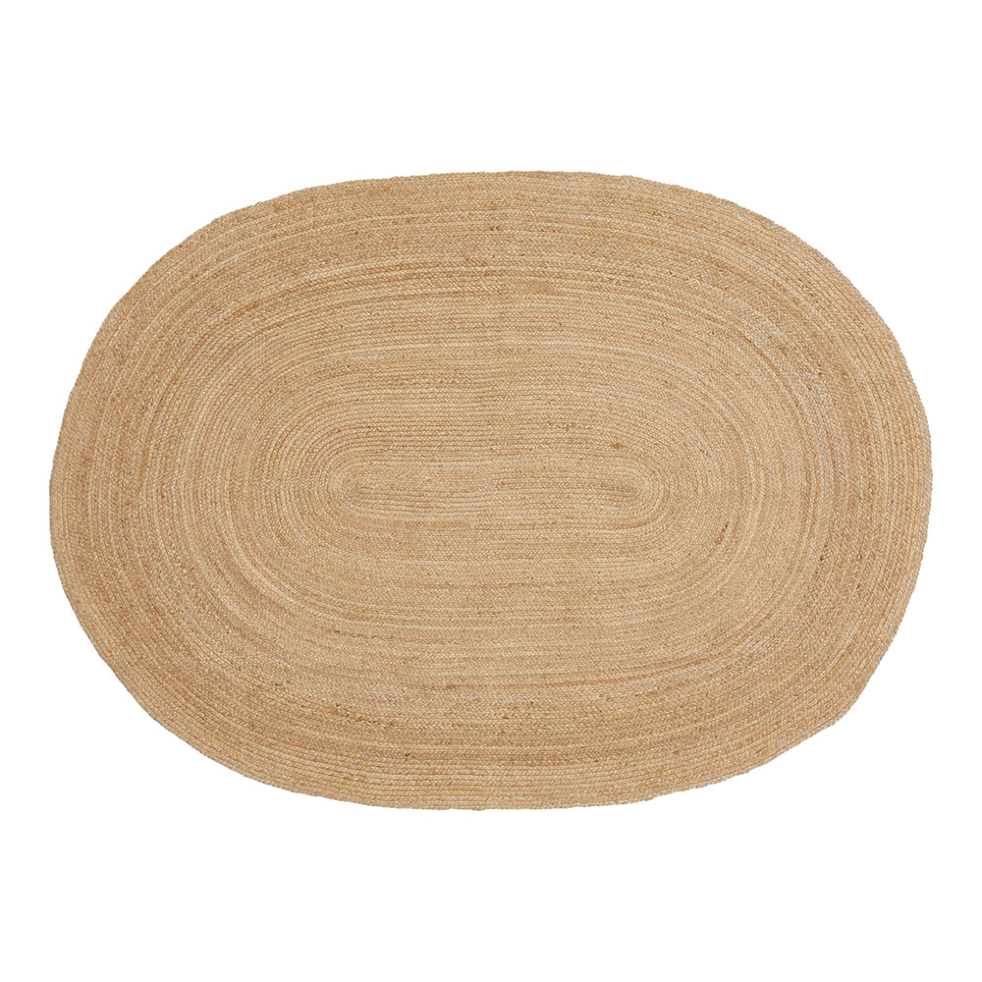 Bombay Rug - Oval - Natural Jute - 200cm x 140cm