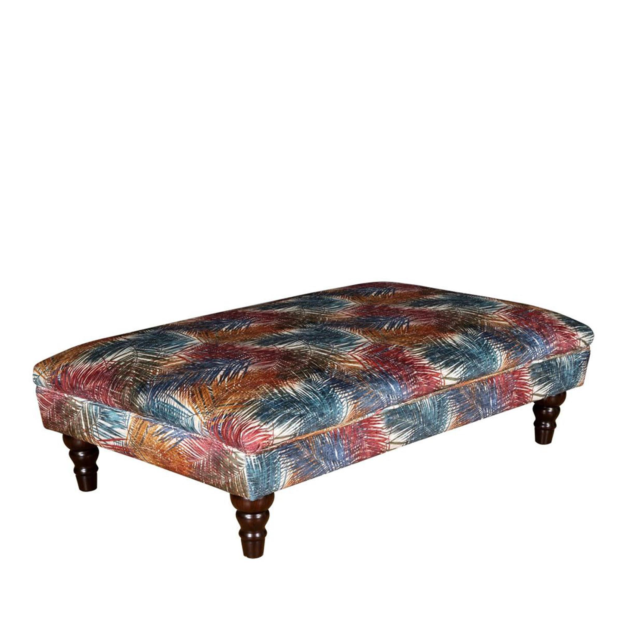 Buoyant Beatrix Fabric Footstool - Variation Available