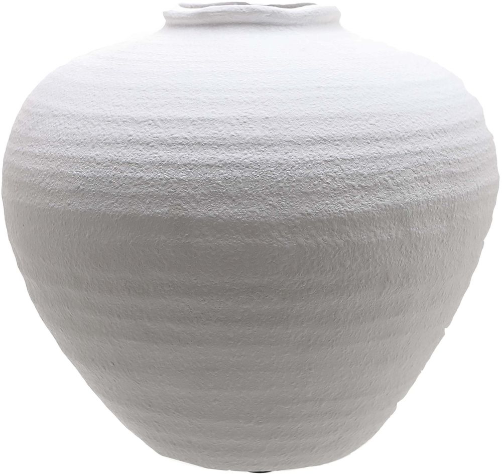 Burton Large Matt White Ceramic Vase