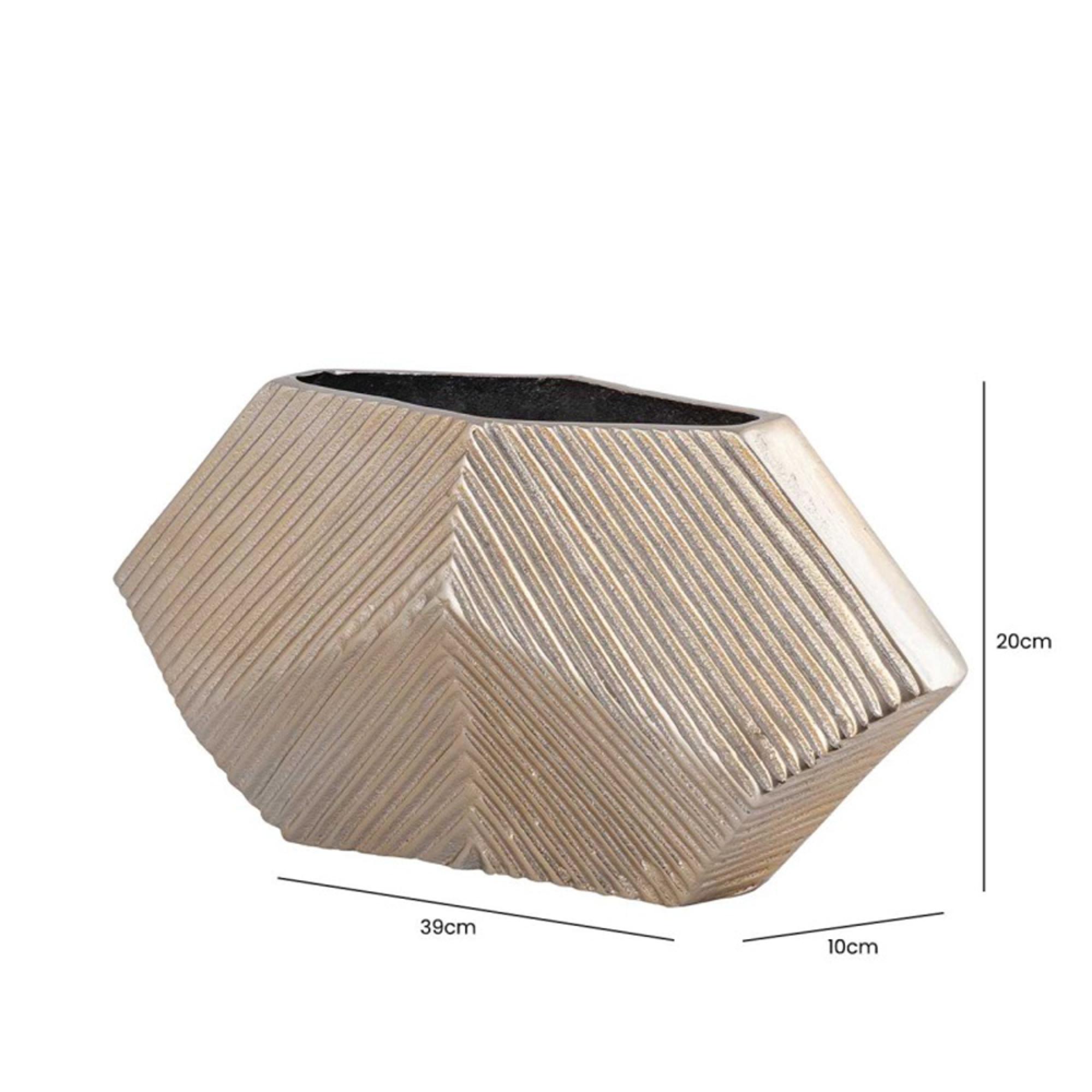 Vase - Champagne Metal