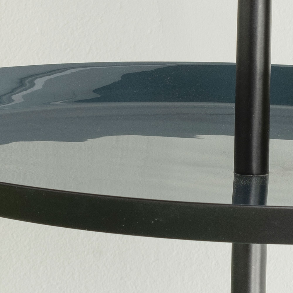 Clearance - Elena Cake Stand Table - Tripod - Grey Enamel