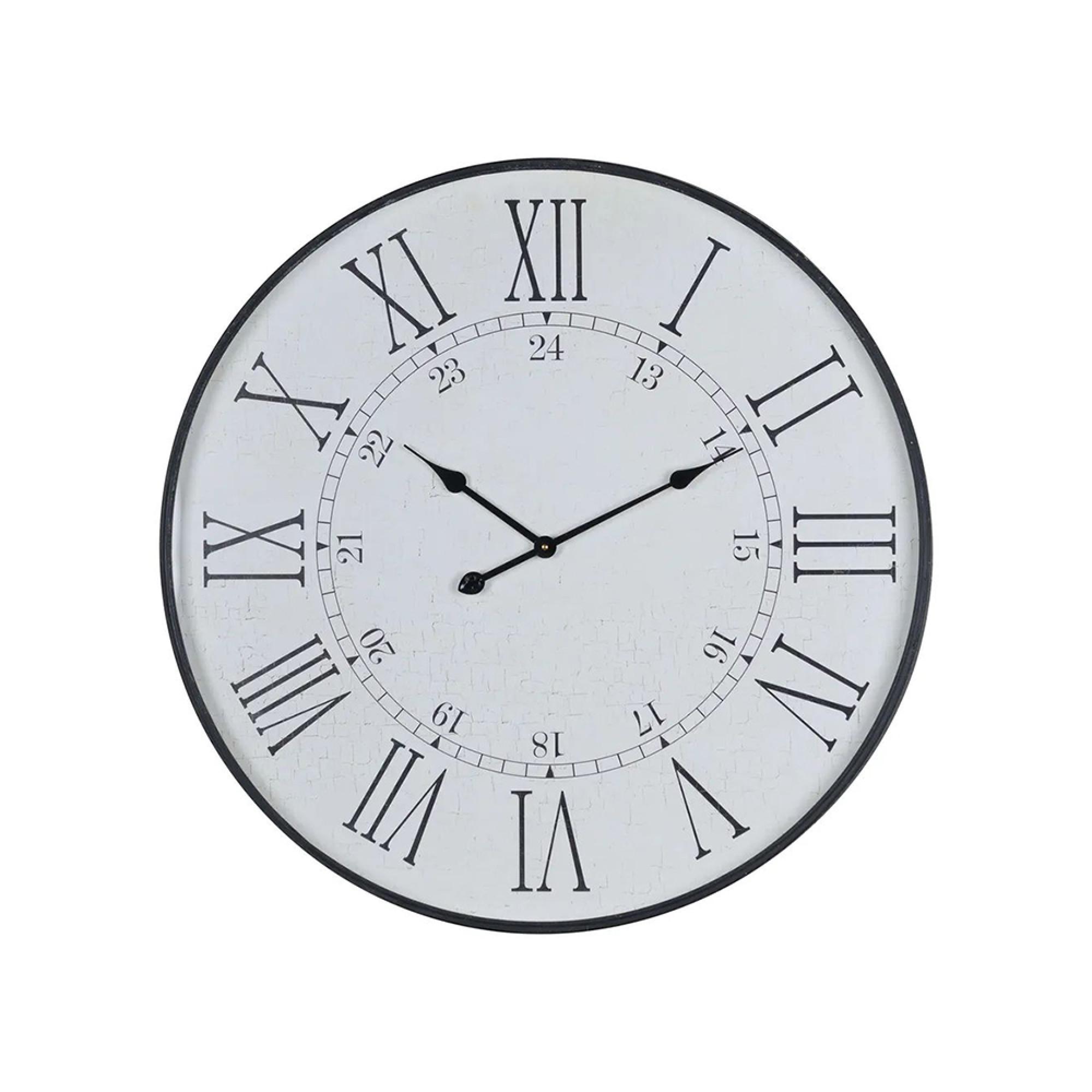Clearance - Large Embossed Station Round Clock - A268