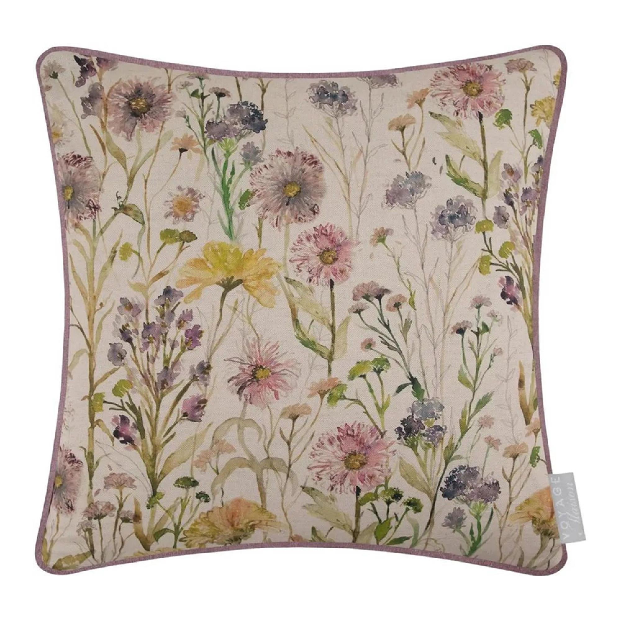 Clearance - Voyage Maison Medmerry Linen Printed Piped Cover Only - FSS15945