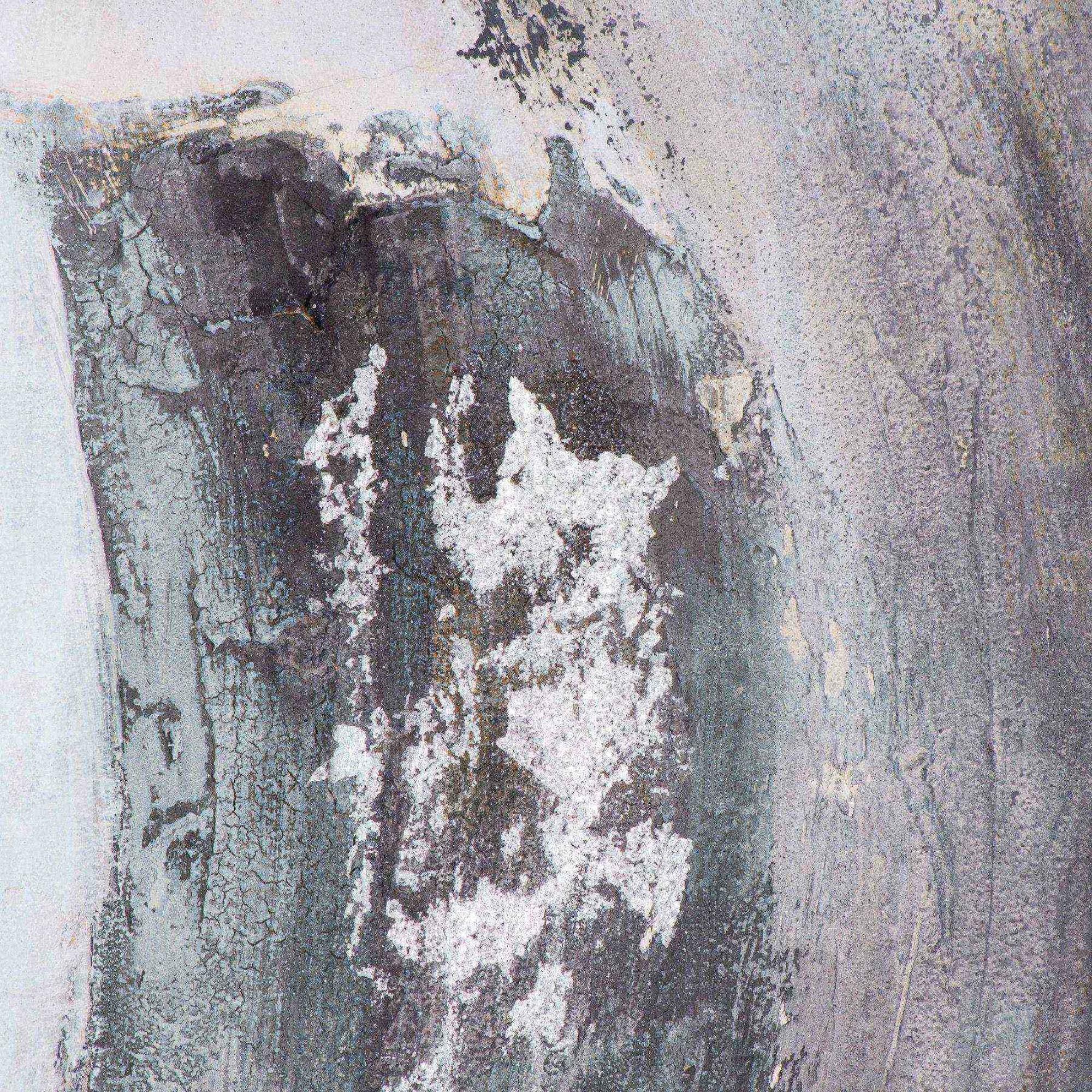 Galaxy Canvas - Hand Painted - Silver and Grey