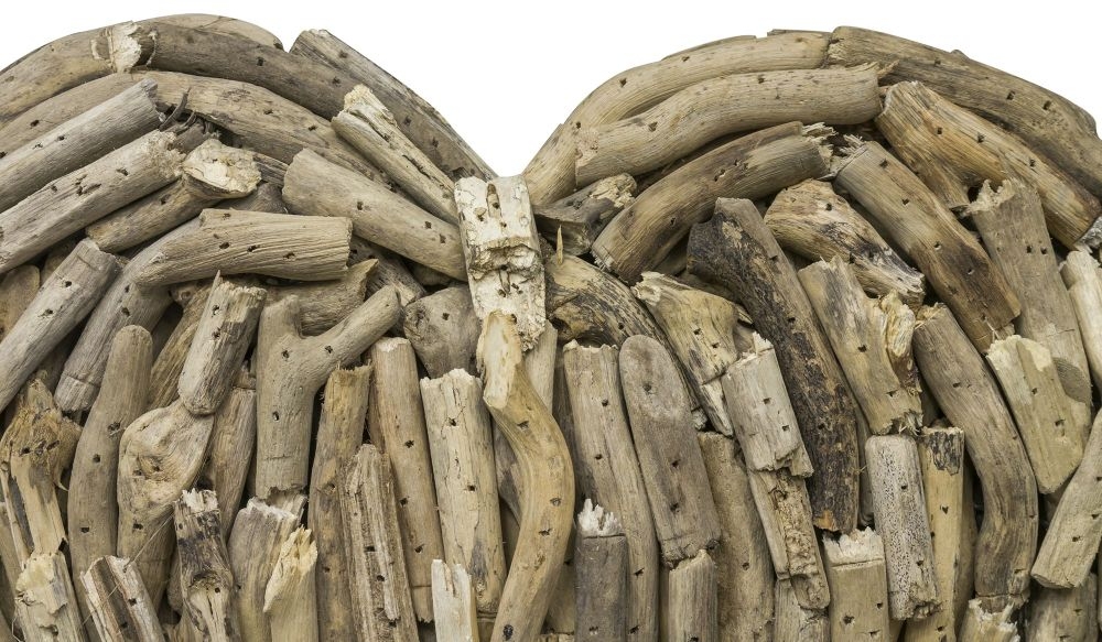 Driftwood Heart Medium Wall Deco