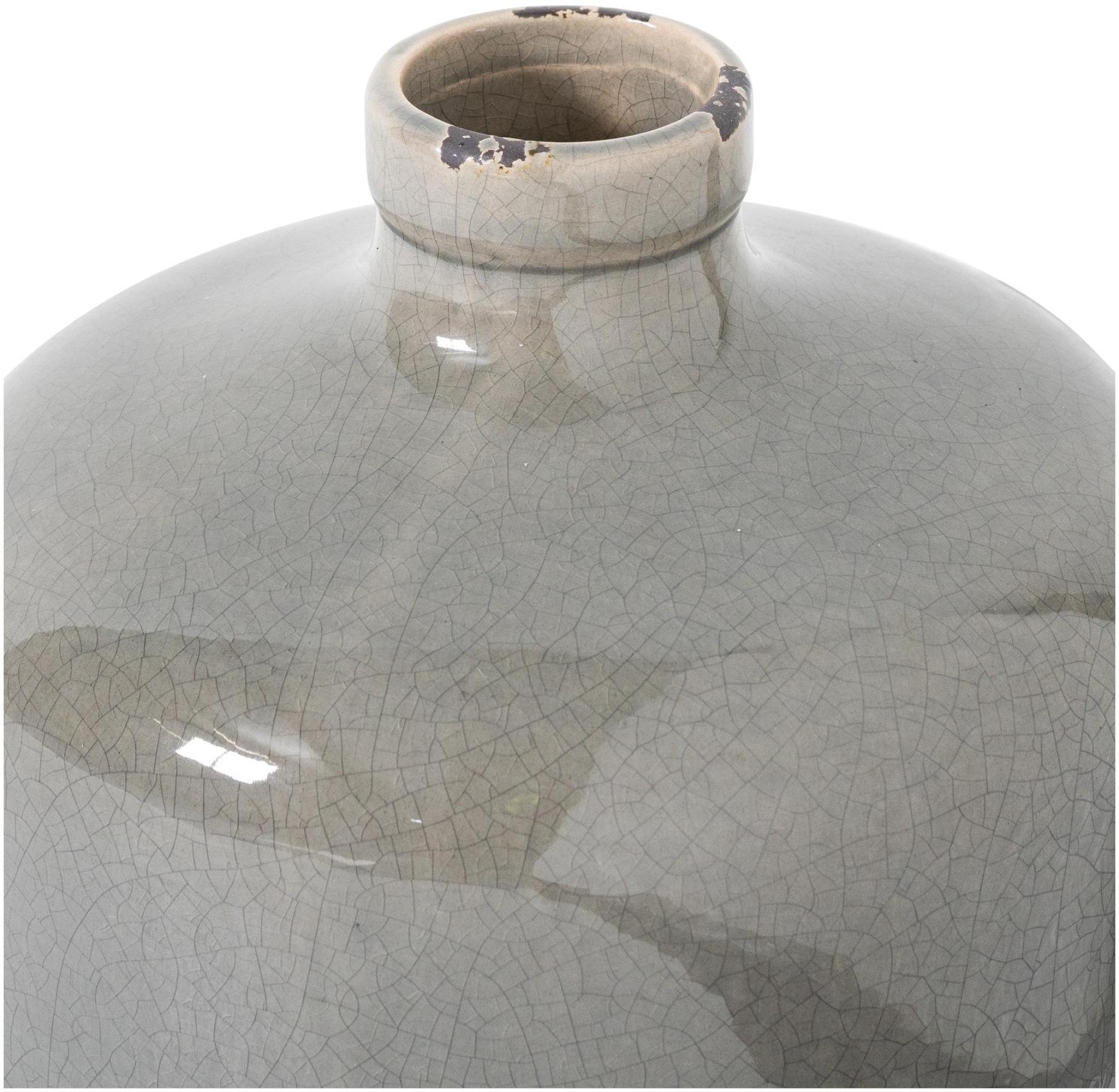 Garda Eve Vase - Grey Ceramic - Glazed