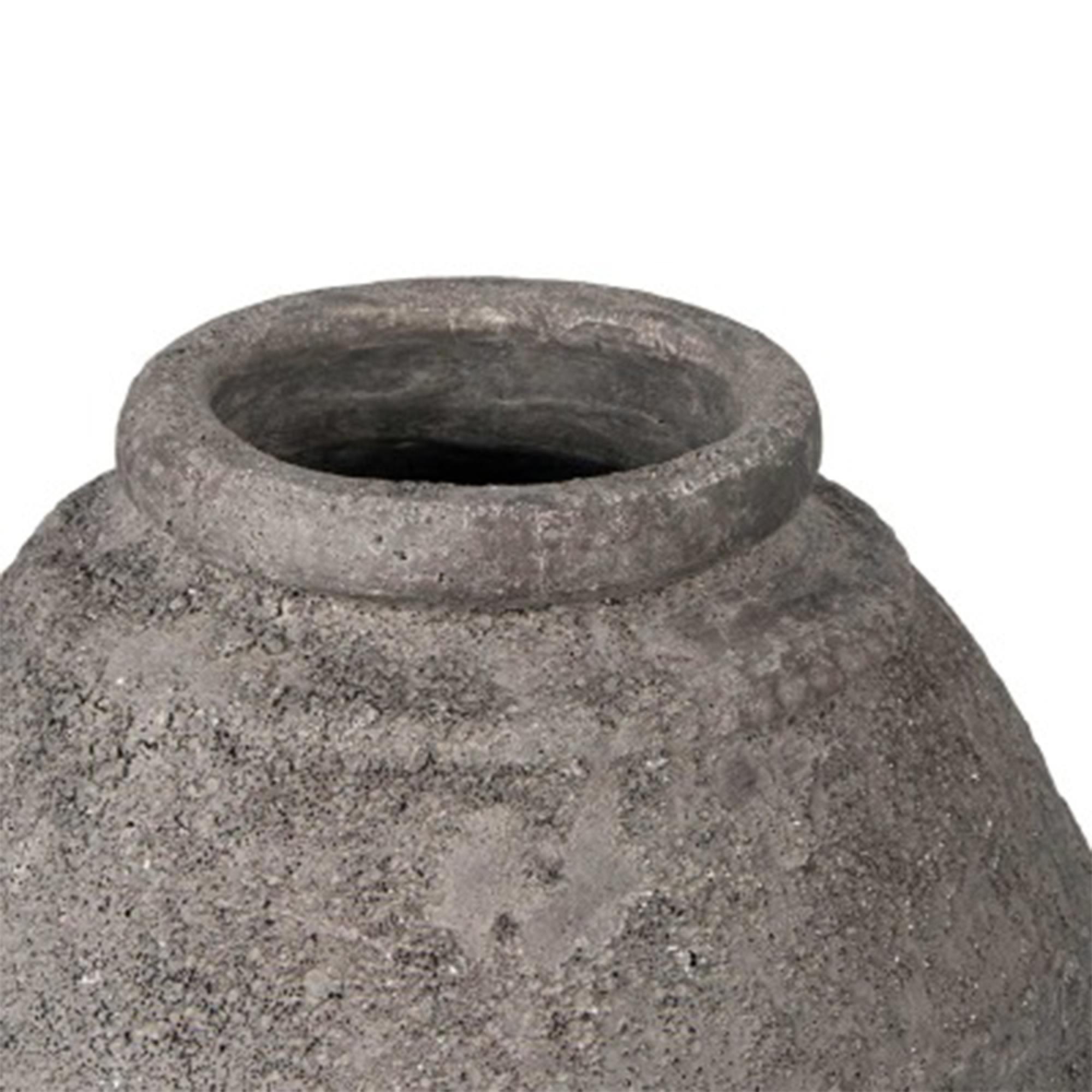 Vase - Handmade - Antique Dark Grey - Terracotta