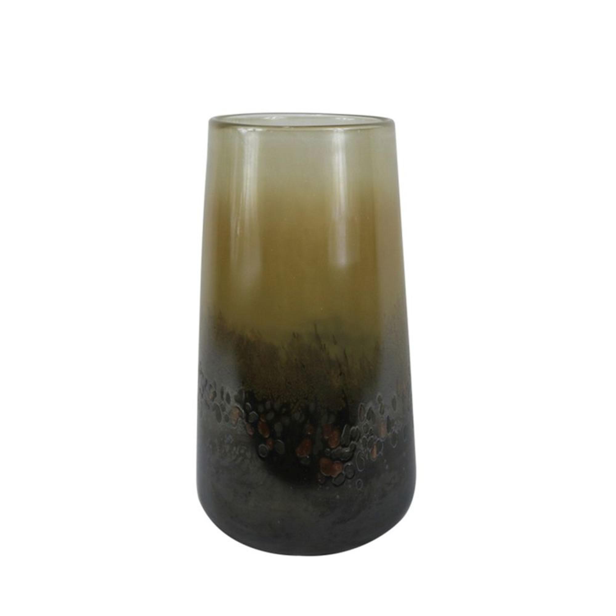 Vase - Handmade - Brown Glass