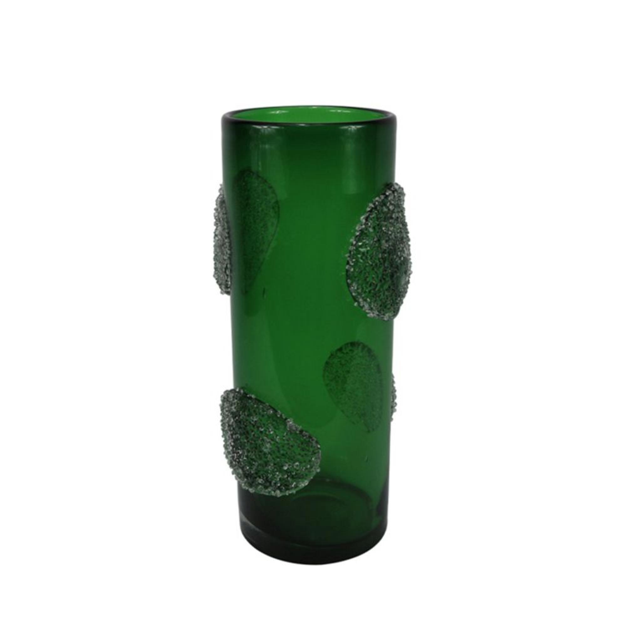 Vase - Handmade - Green Forest Glass - Small