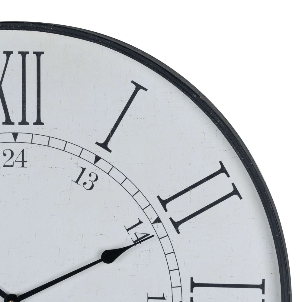 Station Wall Clock - Large - Embossed - 80cm x 80cm