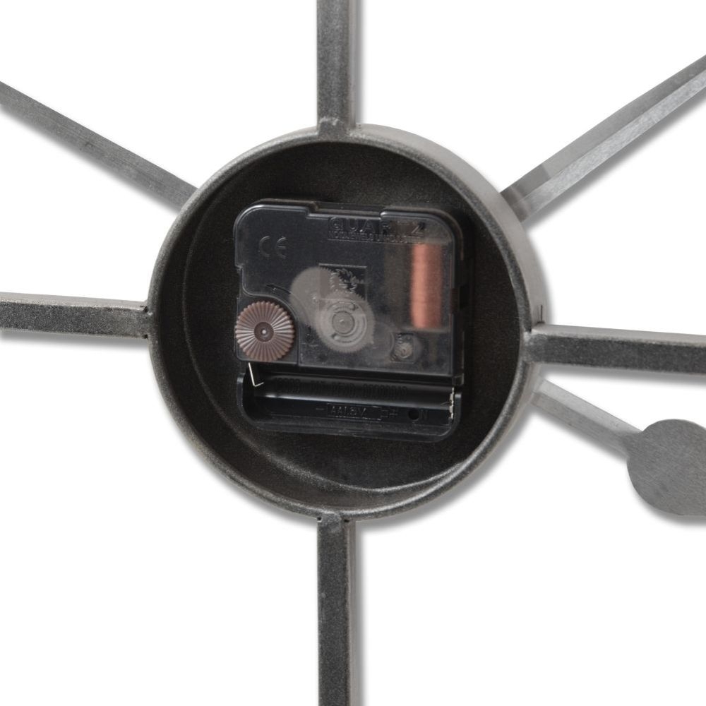 Skeleton Wall Clock - Large - Silver - 80cm x 80cm