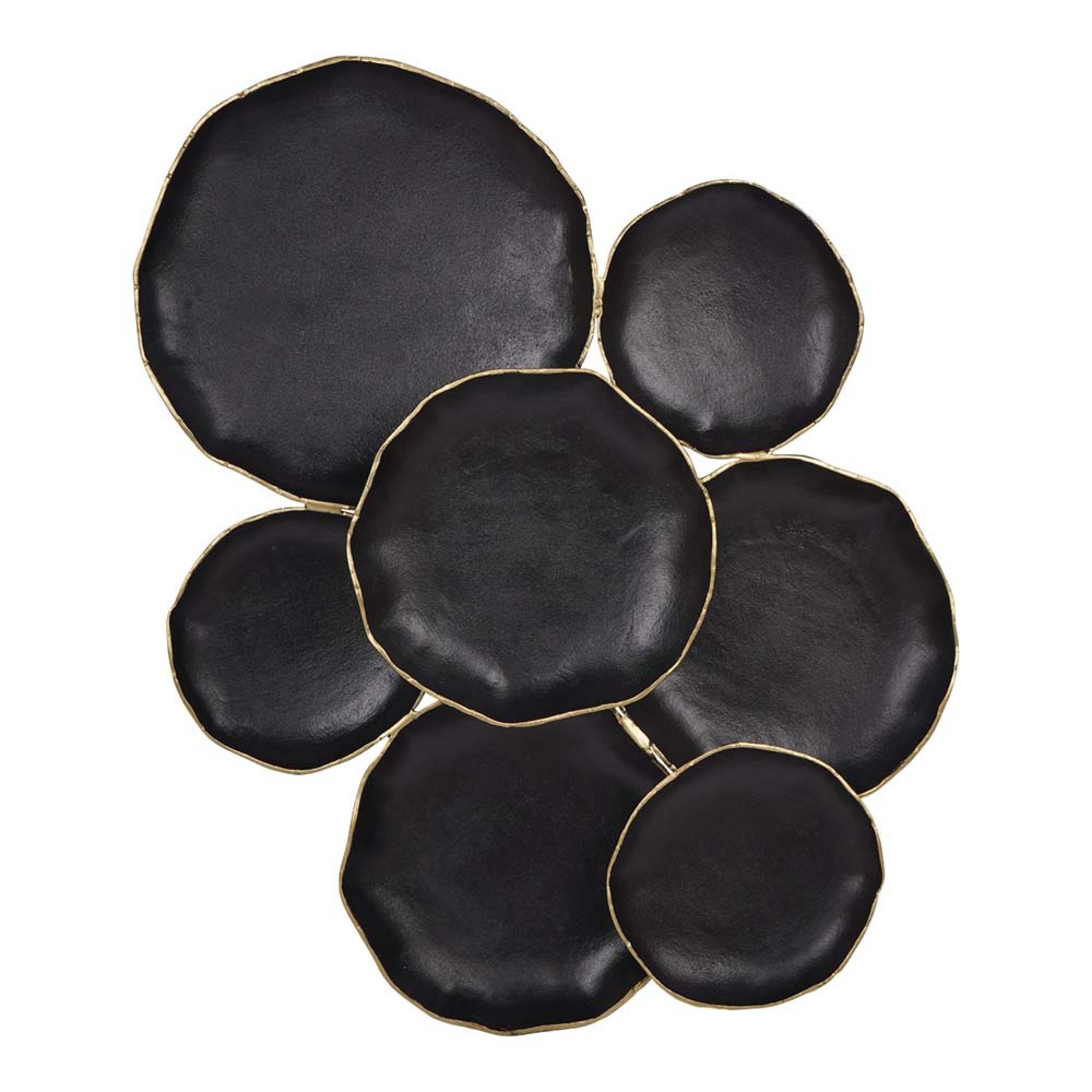 Arlow Wall Art - 7 Disc - Black Metal