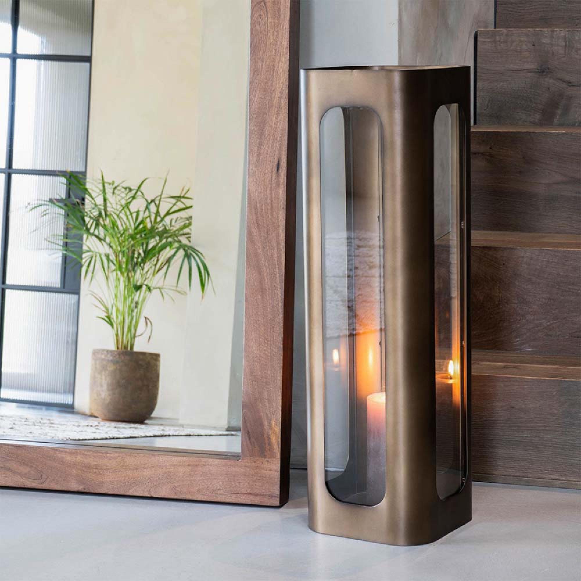 Thorpe Hurricane - Bronze Glass and Metal - Large