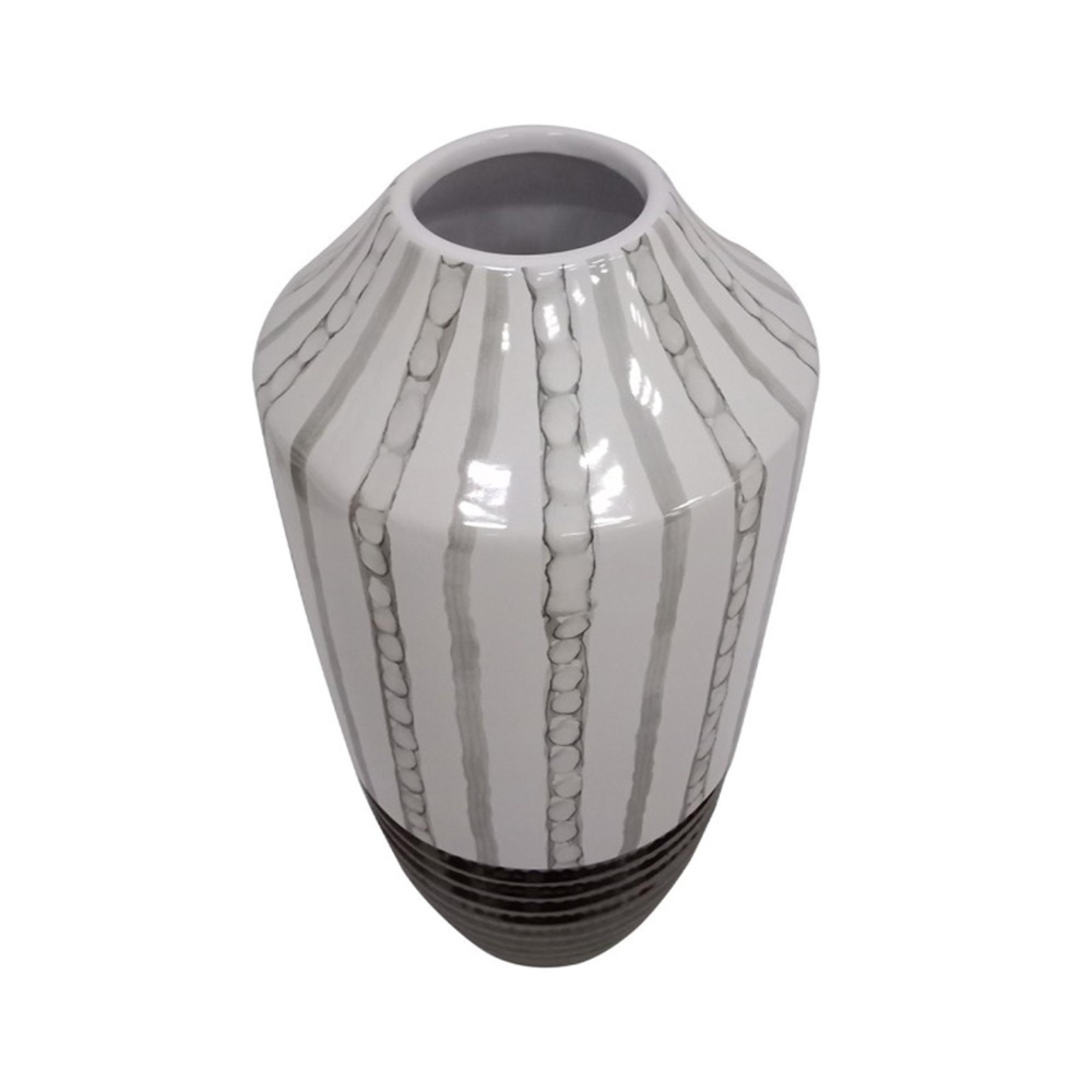 Vase - Light Brown and Textured Bronze - Ceramic